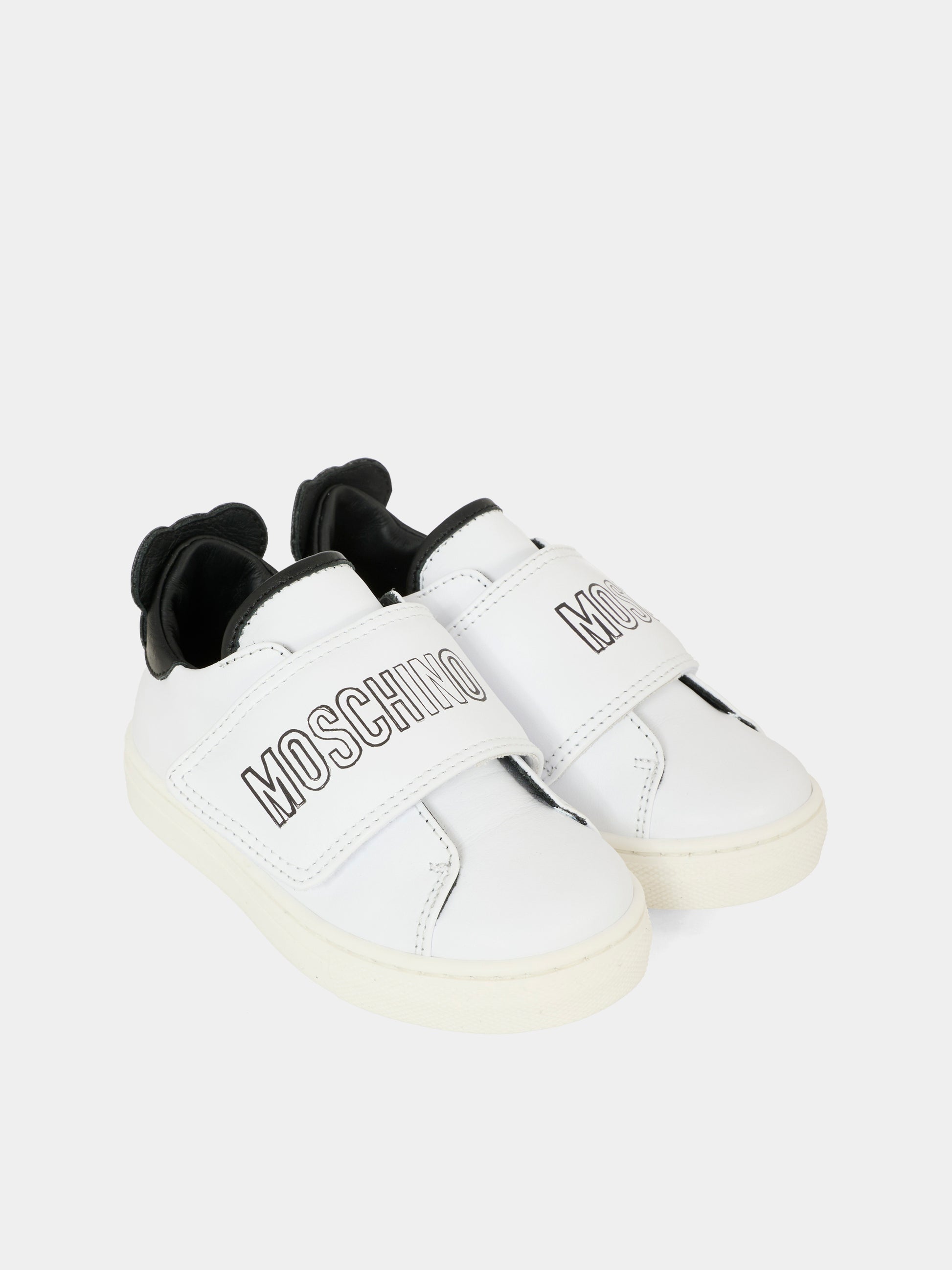 Sneakers bianche per neonato e bambino con Teddy Bear,Moschino Kids,81832 - VAR2