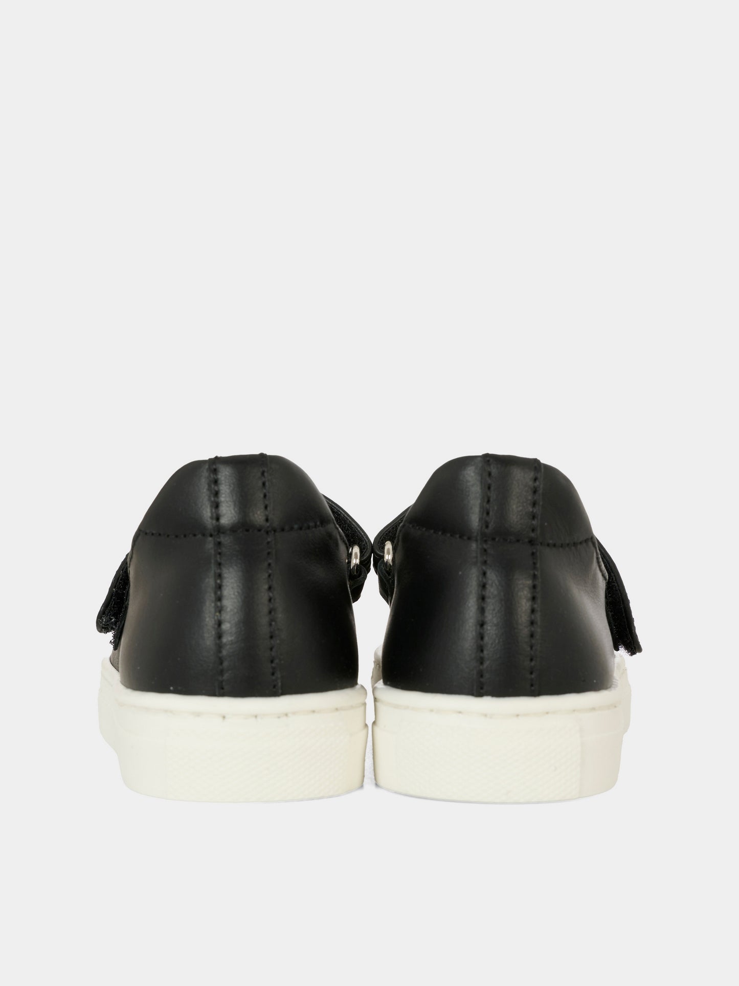 Black ballet flats for baby girl and girl with Teddy Bear