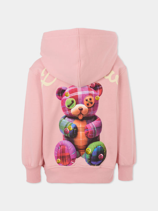 Felpa rosa per bambino con stampa Bear,Barrow,F5BKJGHS131 406