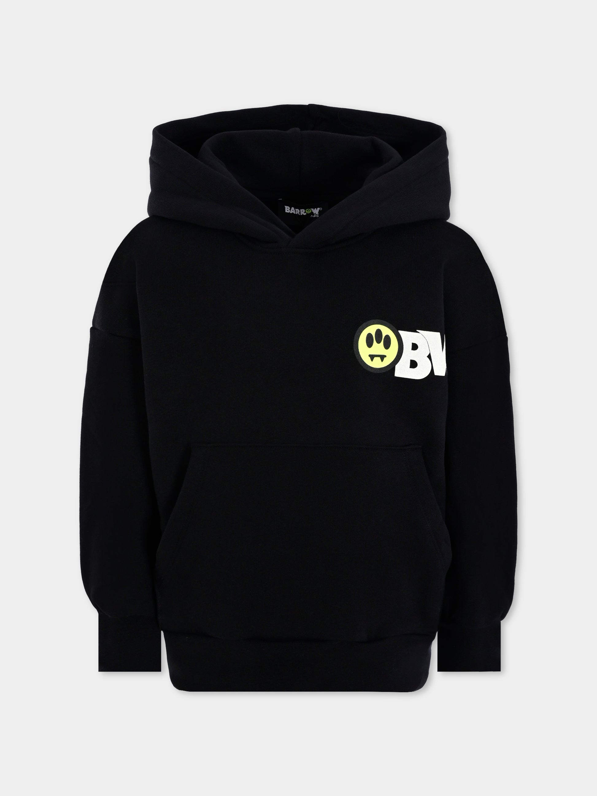 Felpa nera per bambini con stampa Bear,Barrow,F5BKJUHS045 110