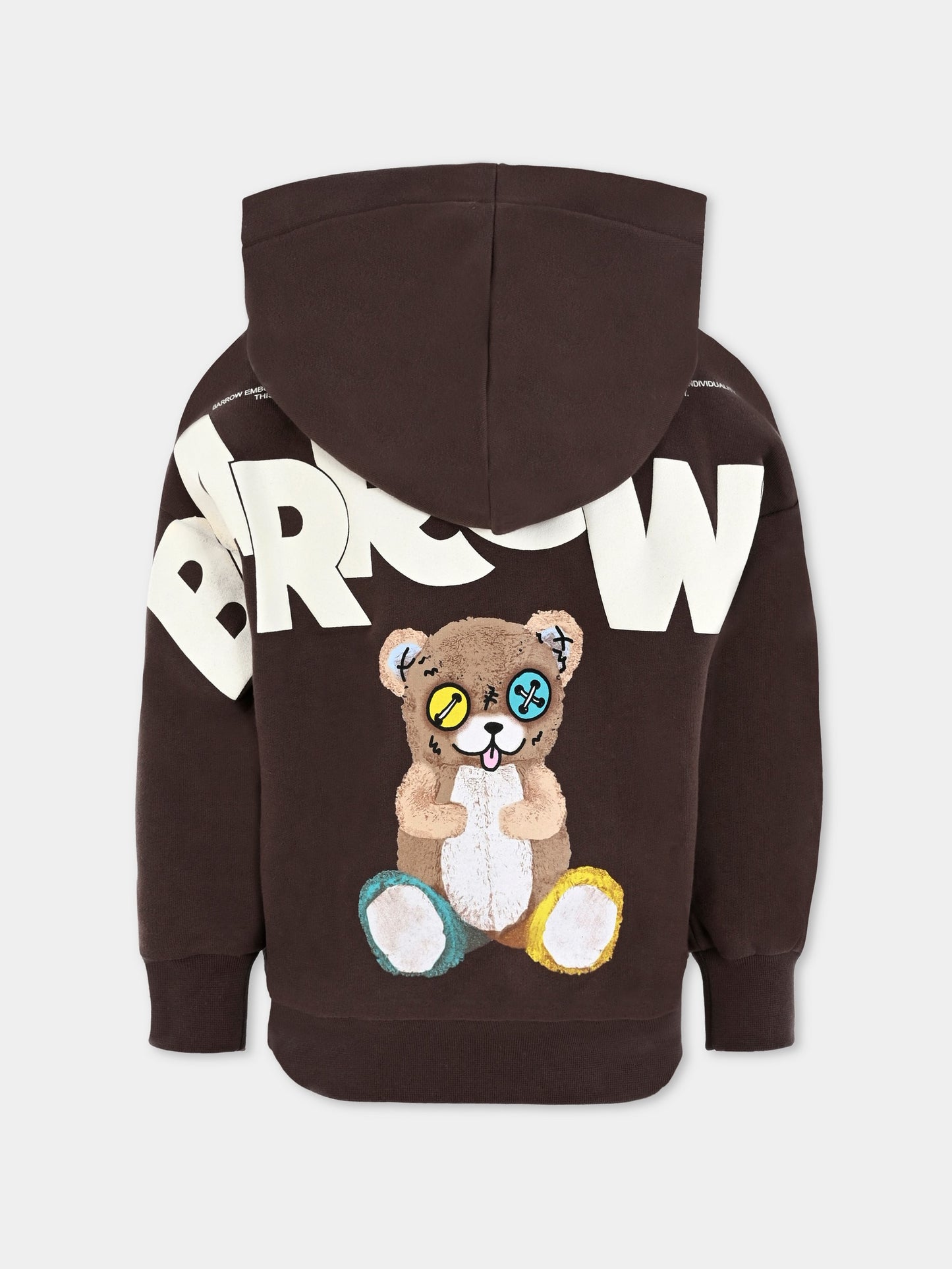 Felpa marrone per bambini con stampa Bear,Barrow,F5BKJUHS045 308