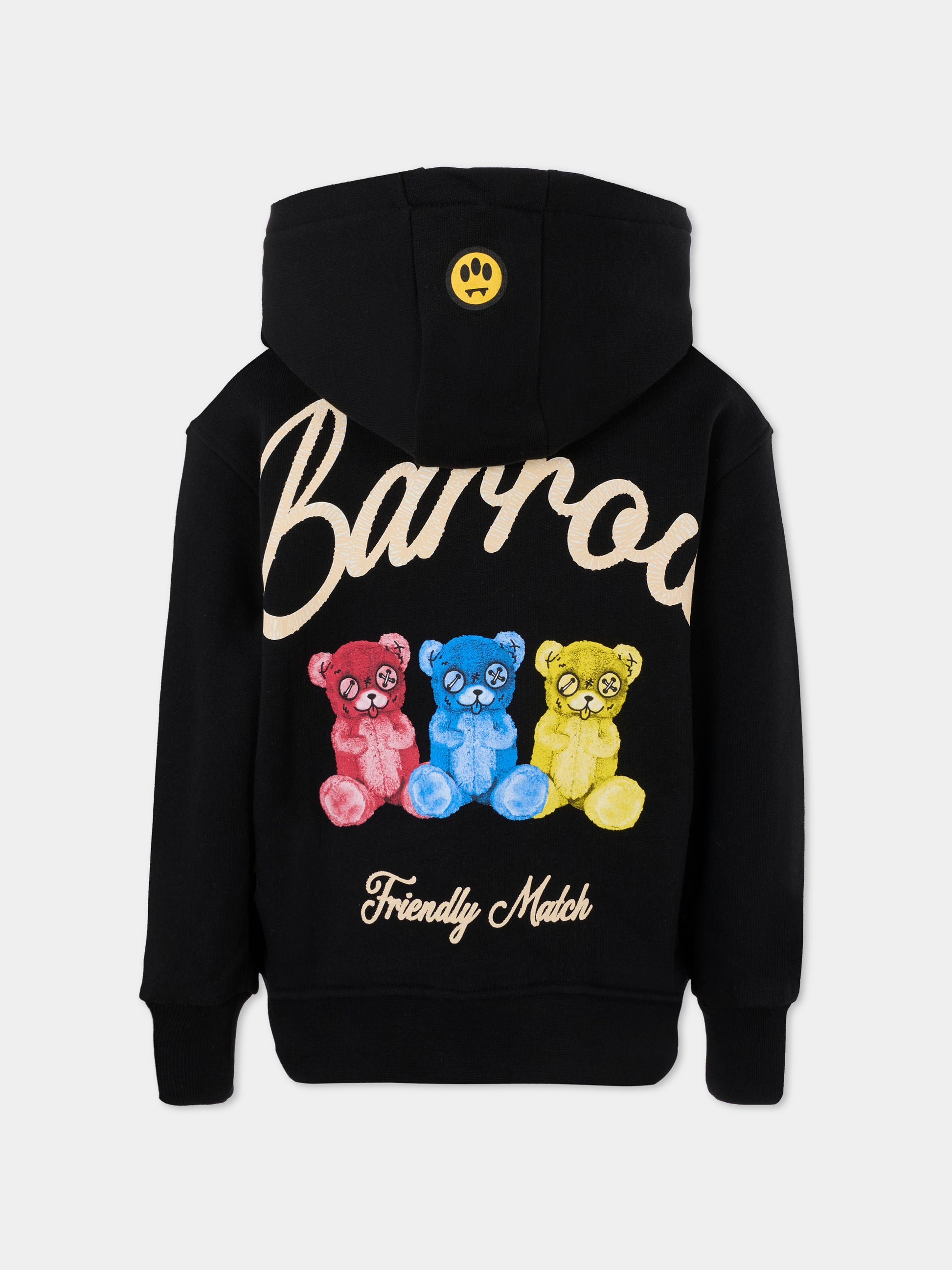 Felpa nera per bambini con tre orsi,Barrow,F5BKJUHS102 110