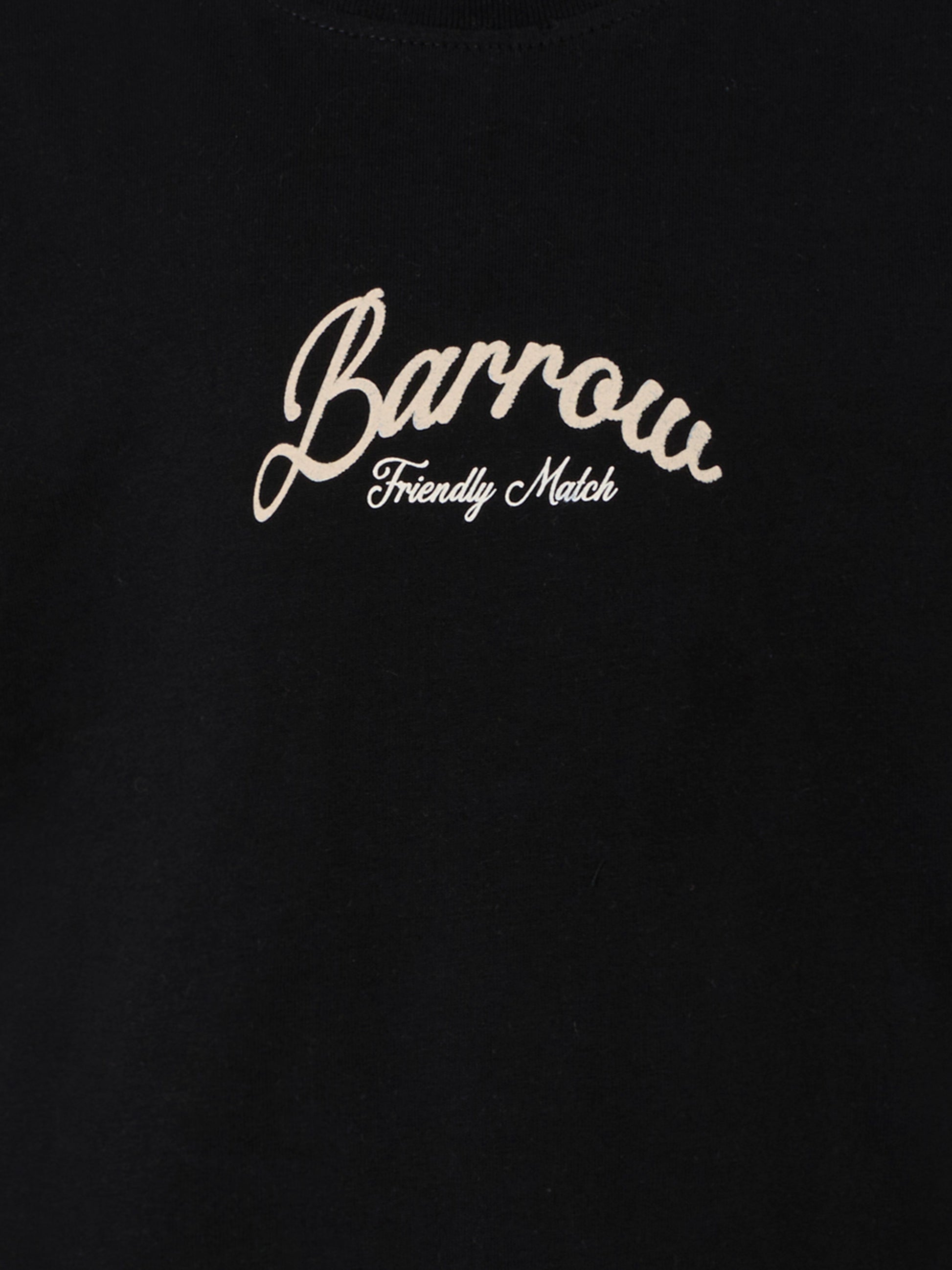 T-shirt nera per bambini con logo,Barrow,F5BKJUTH103 110