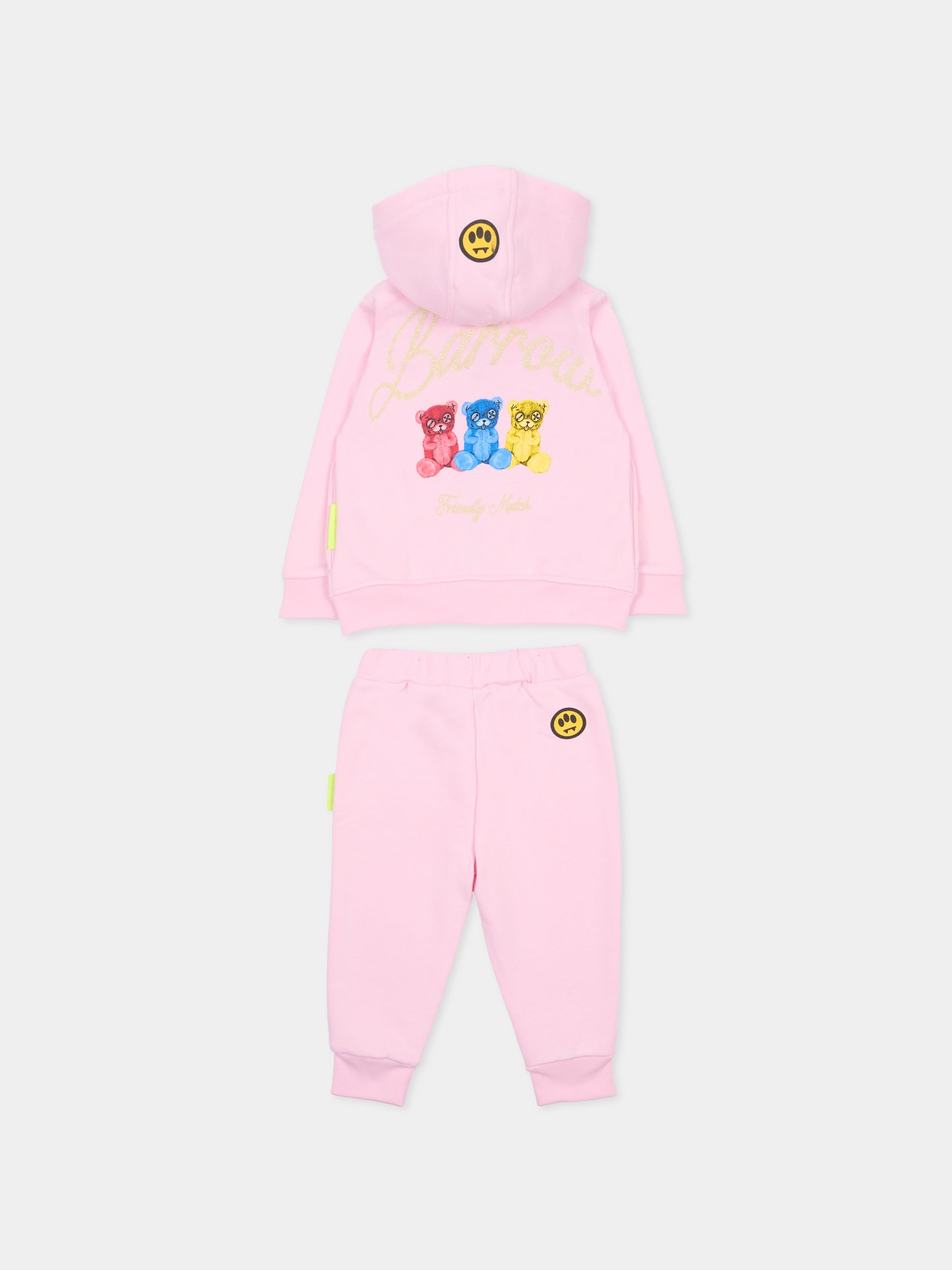 Completo rosa per neonata con stampa Bear,Barrow,F5BKUNSF218 042