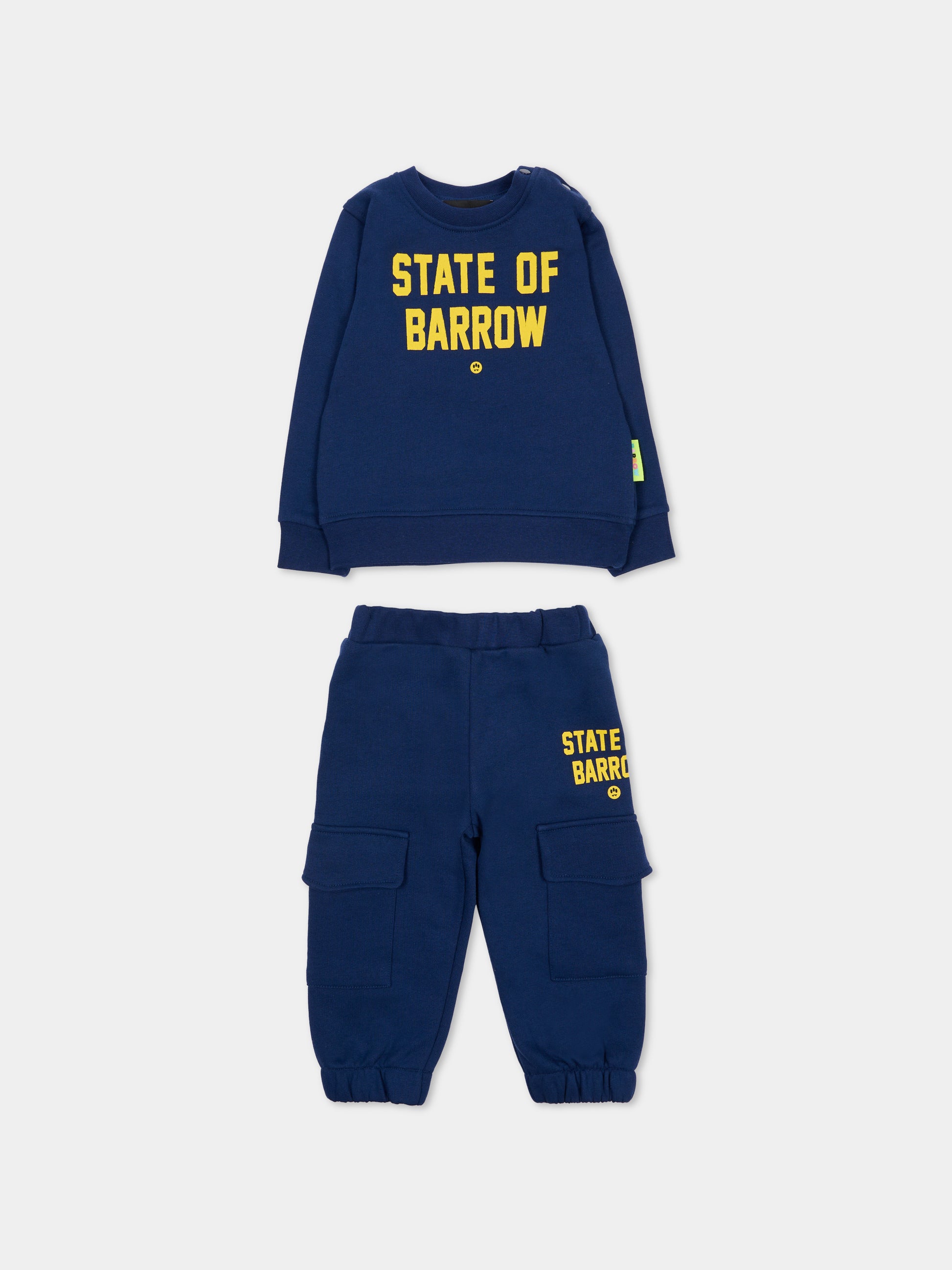 Completo blu per neonato con stampa Bear,Barrow,F5BKUNTP213 060