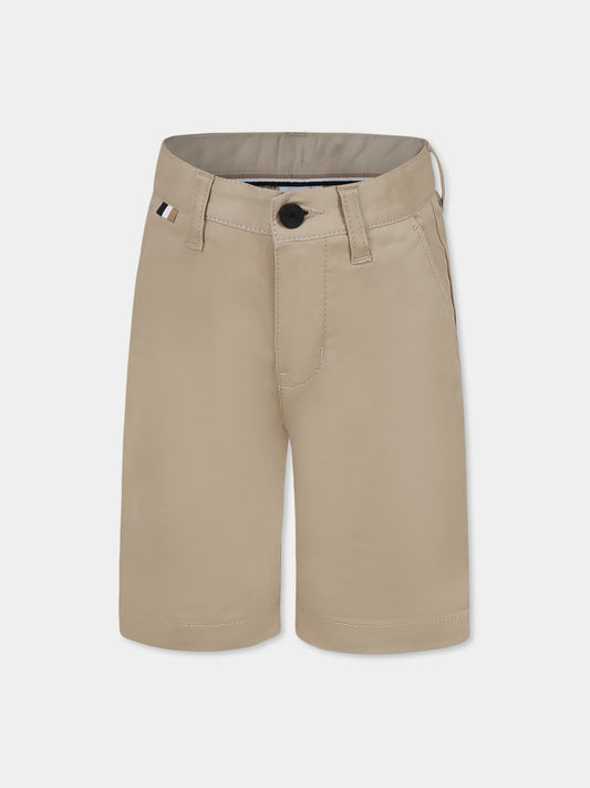 Shorts beige per bambino,Boss,J51990 249