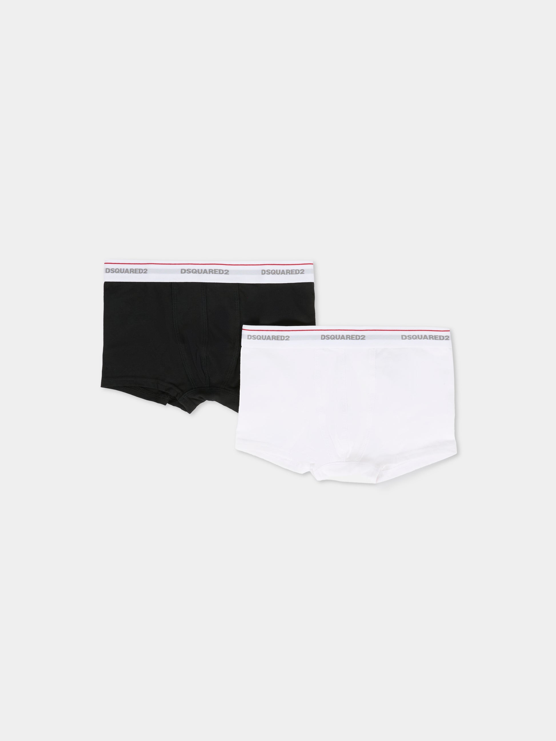 Set boxer multicolor per bambino con logo,Dsquared2,DQ2479 D008J DQC25