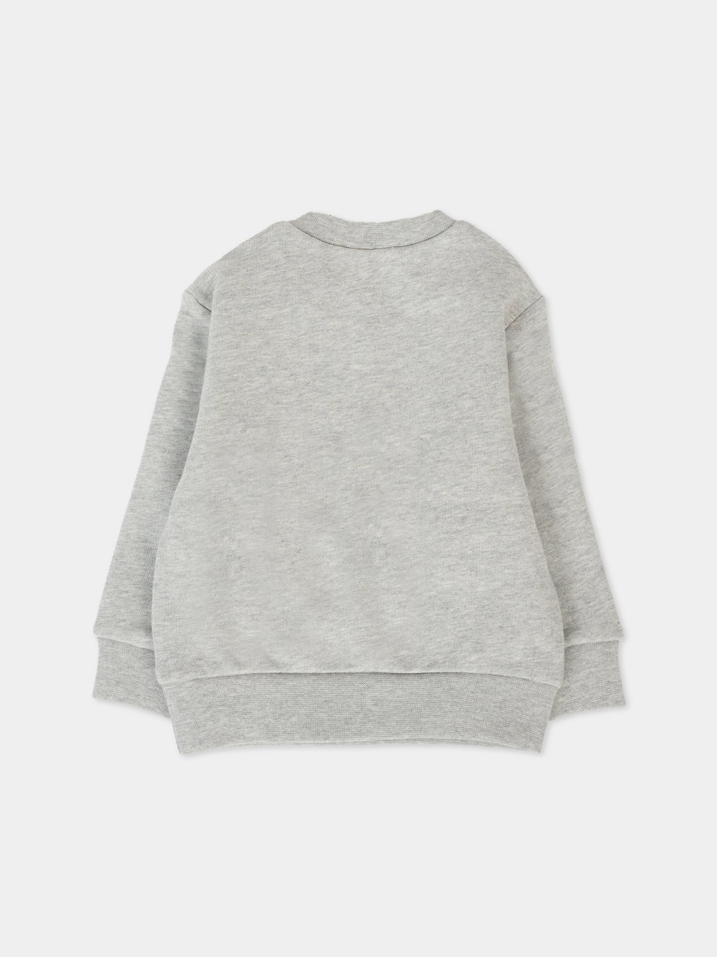 Felpa grigia per neonato con renna e logo,Dsquared2,DQ3094-D0A2G-DQ911