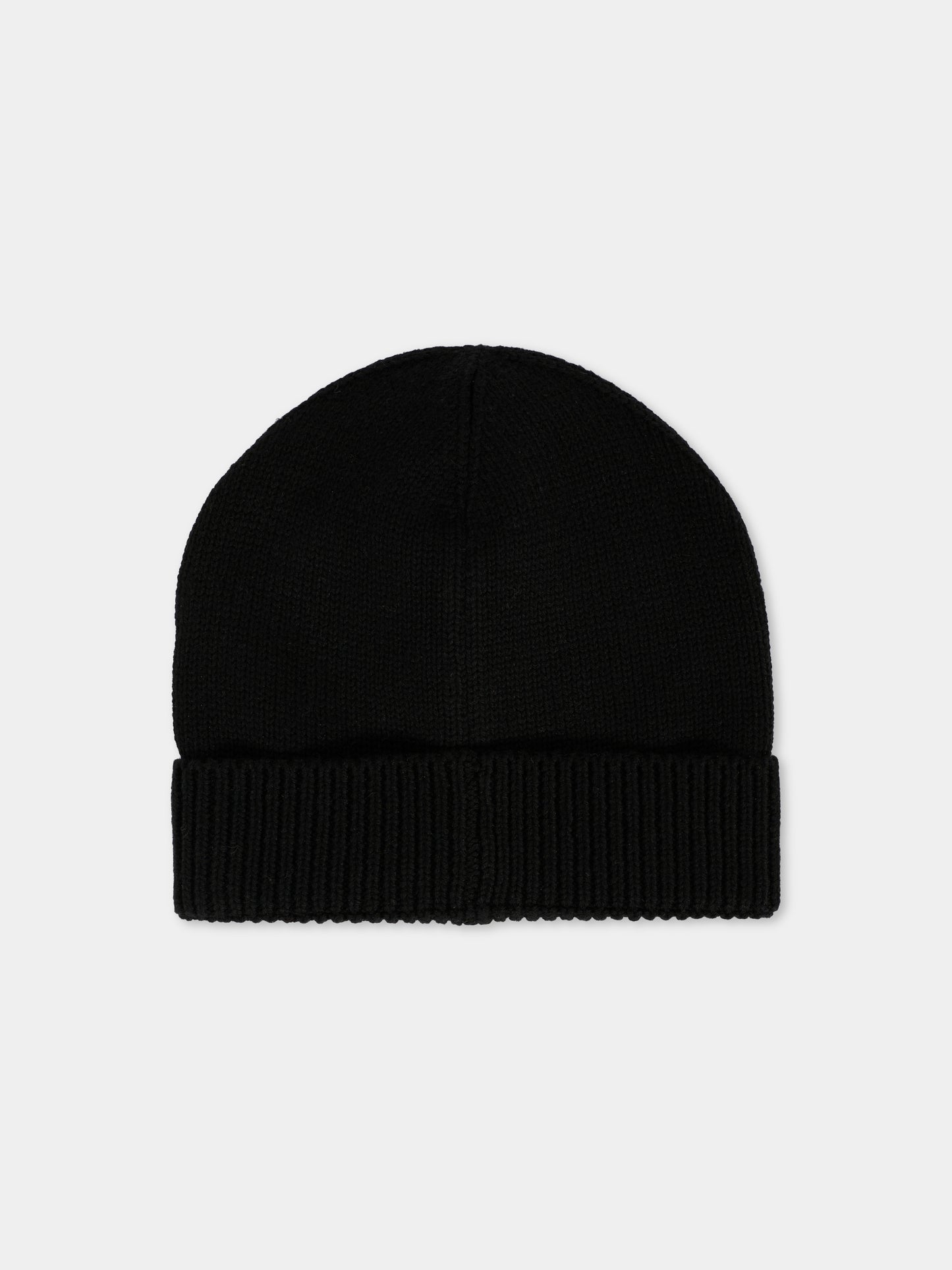 Berretto nero per bambino con logo,Dsquared2,DQ3122-D0AFJ-DQ900