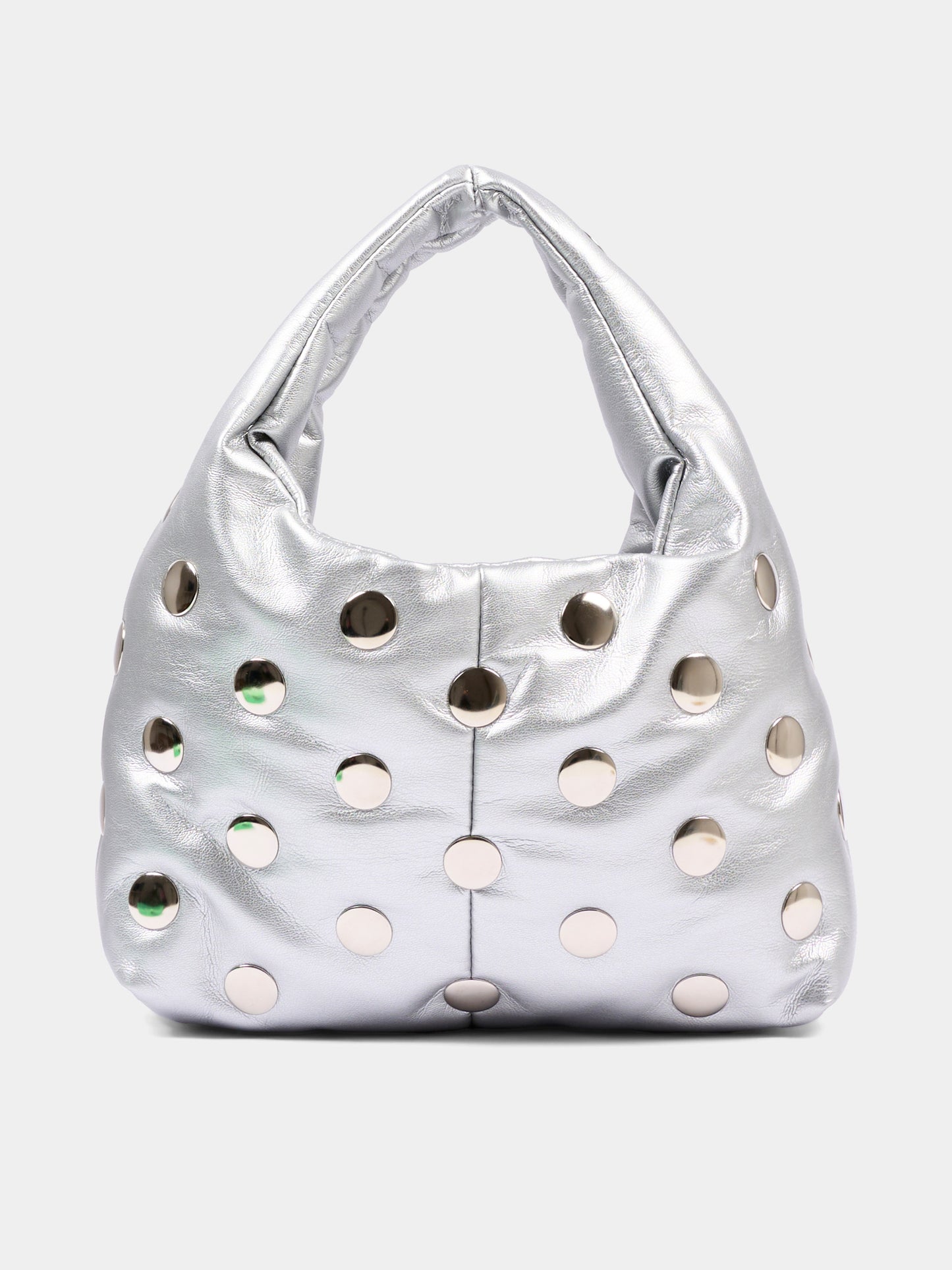 Borsa argento per bambina con borchie,Msgm Kids,F5MSJGBA095 122
