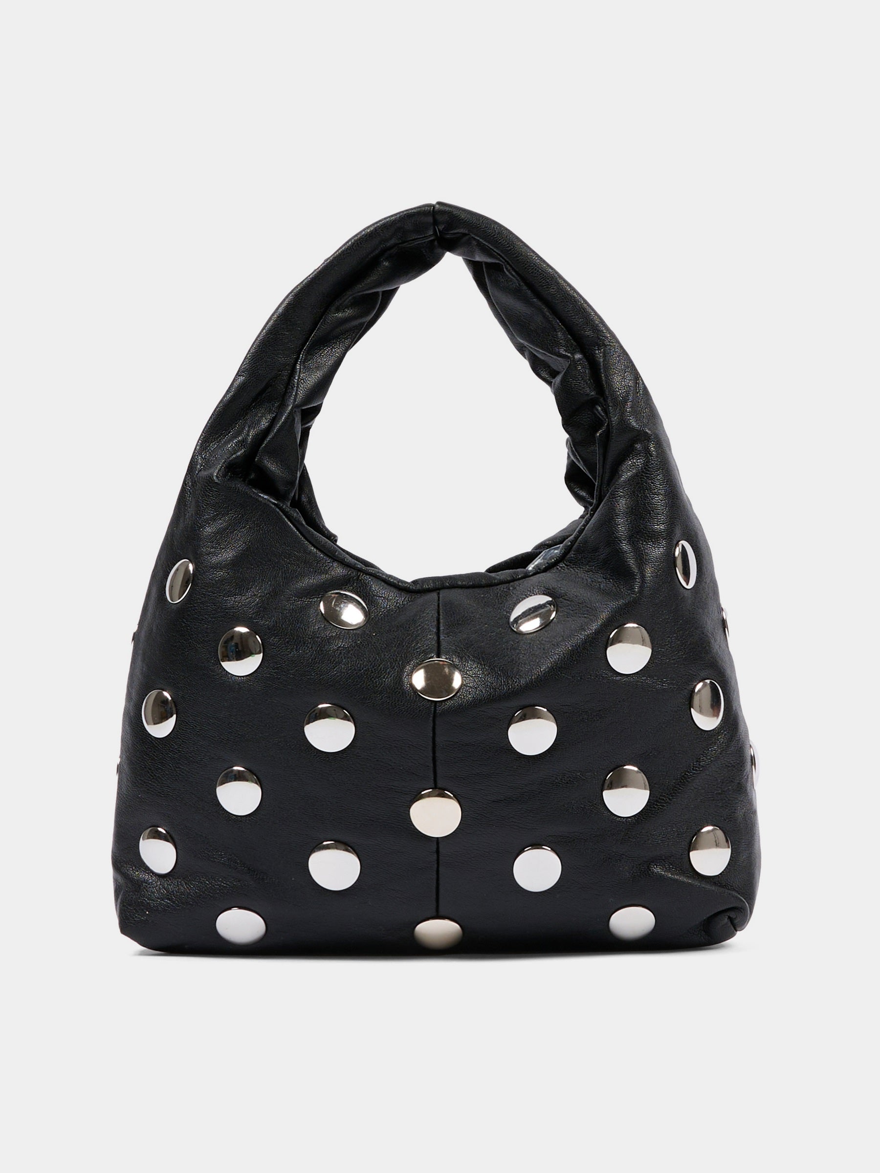 Borsa nera per bambina con borchie,Msgm Kids,F5MSJGBA095 110