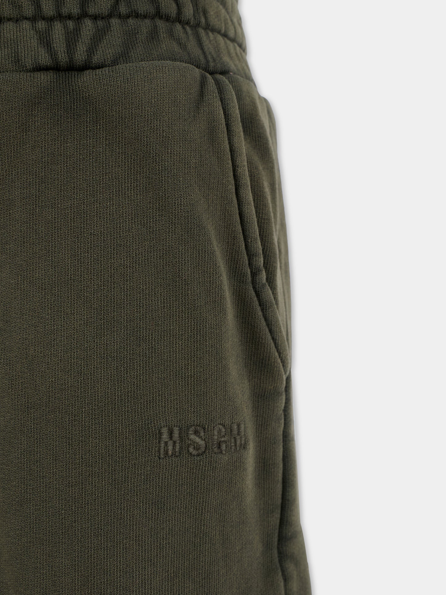 Pantaloni grigi per bambina con logo,Msgm Kids,F5MSJGFP163 103