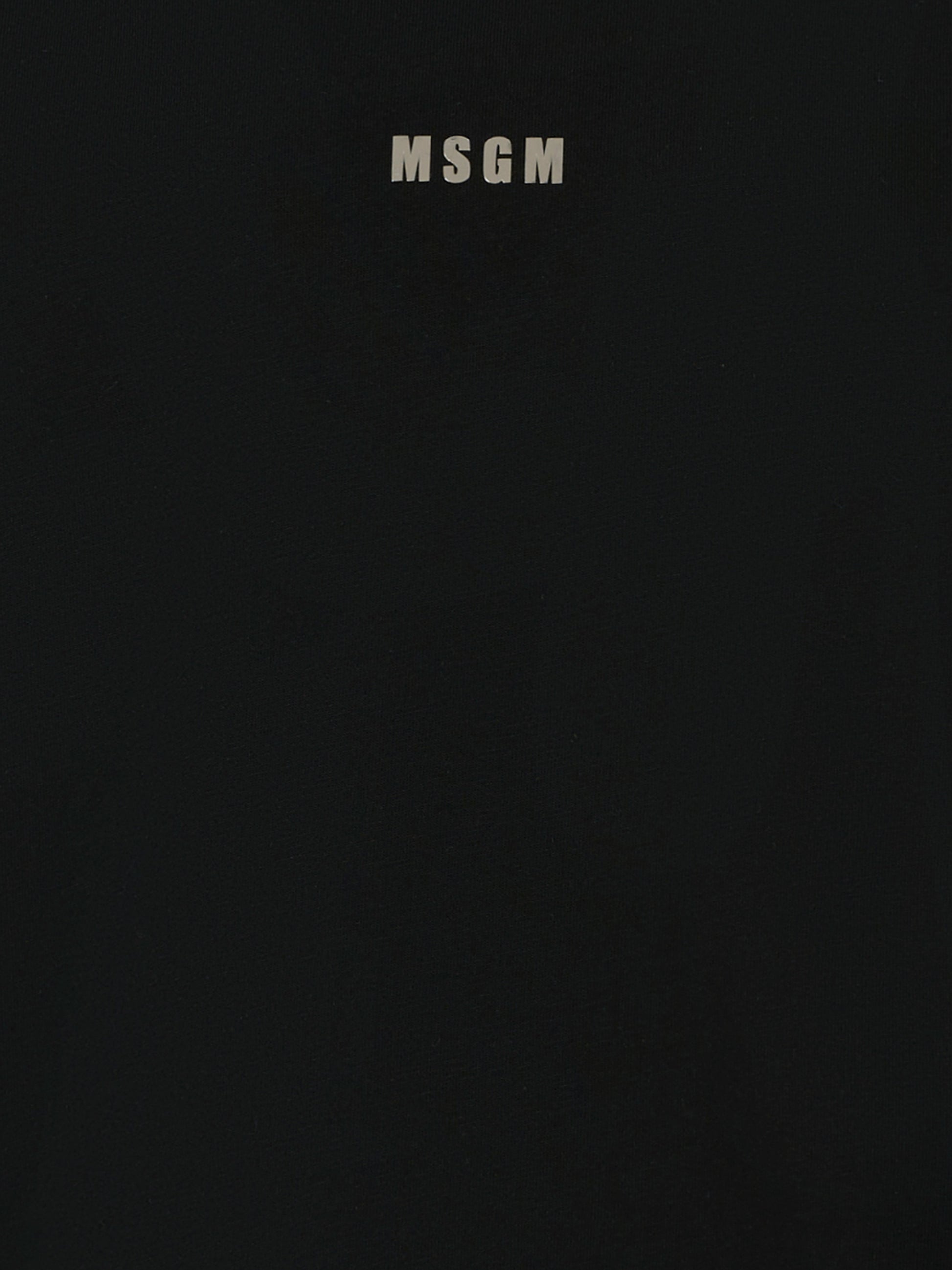 Dolcevita nero per bambina con logo,Msgm Kids,F5MSJGTH192 110