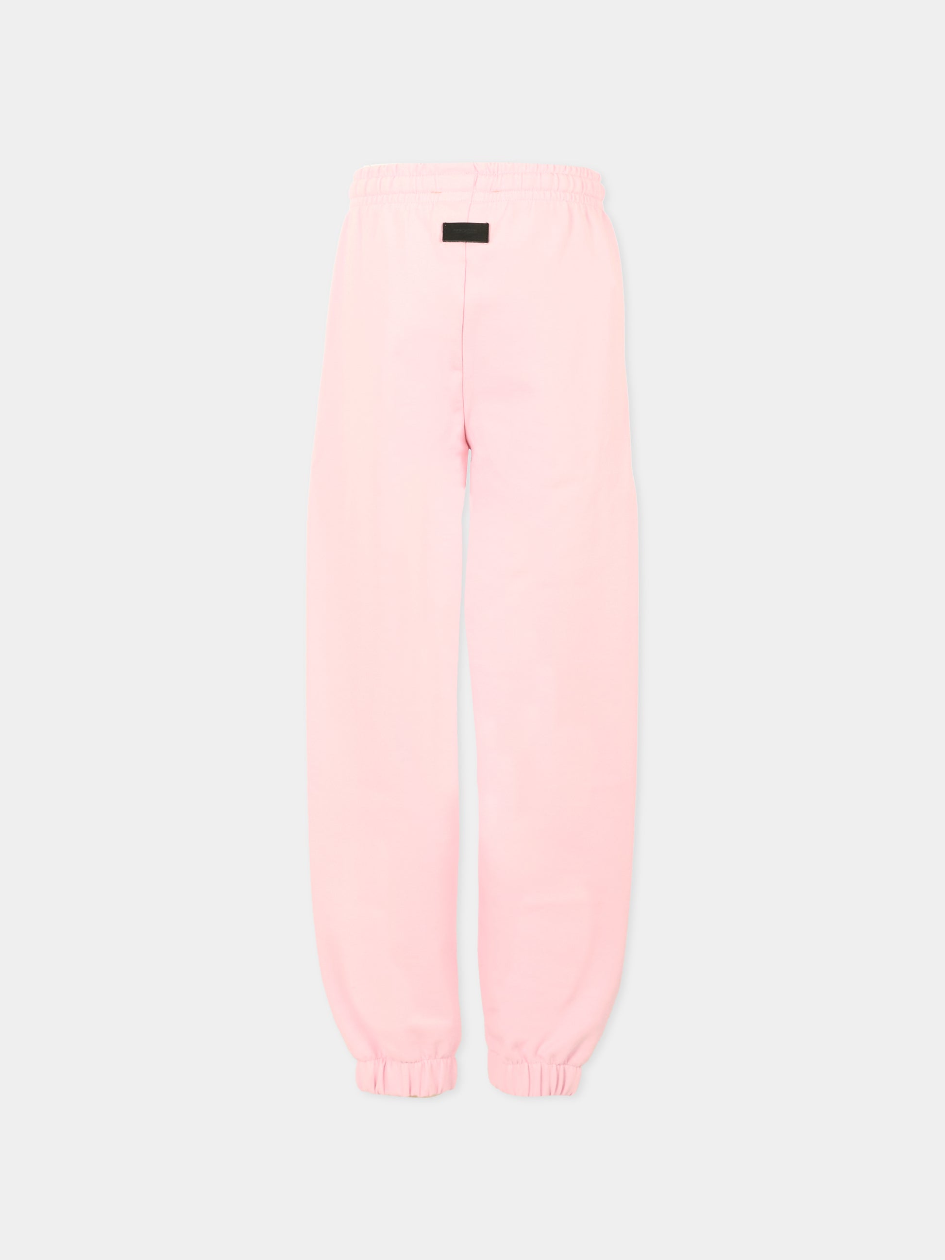 Pantaloni rosa per bambina con logo,Msgm Kids,F5MSJUFP277 MS044