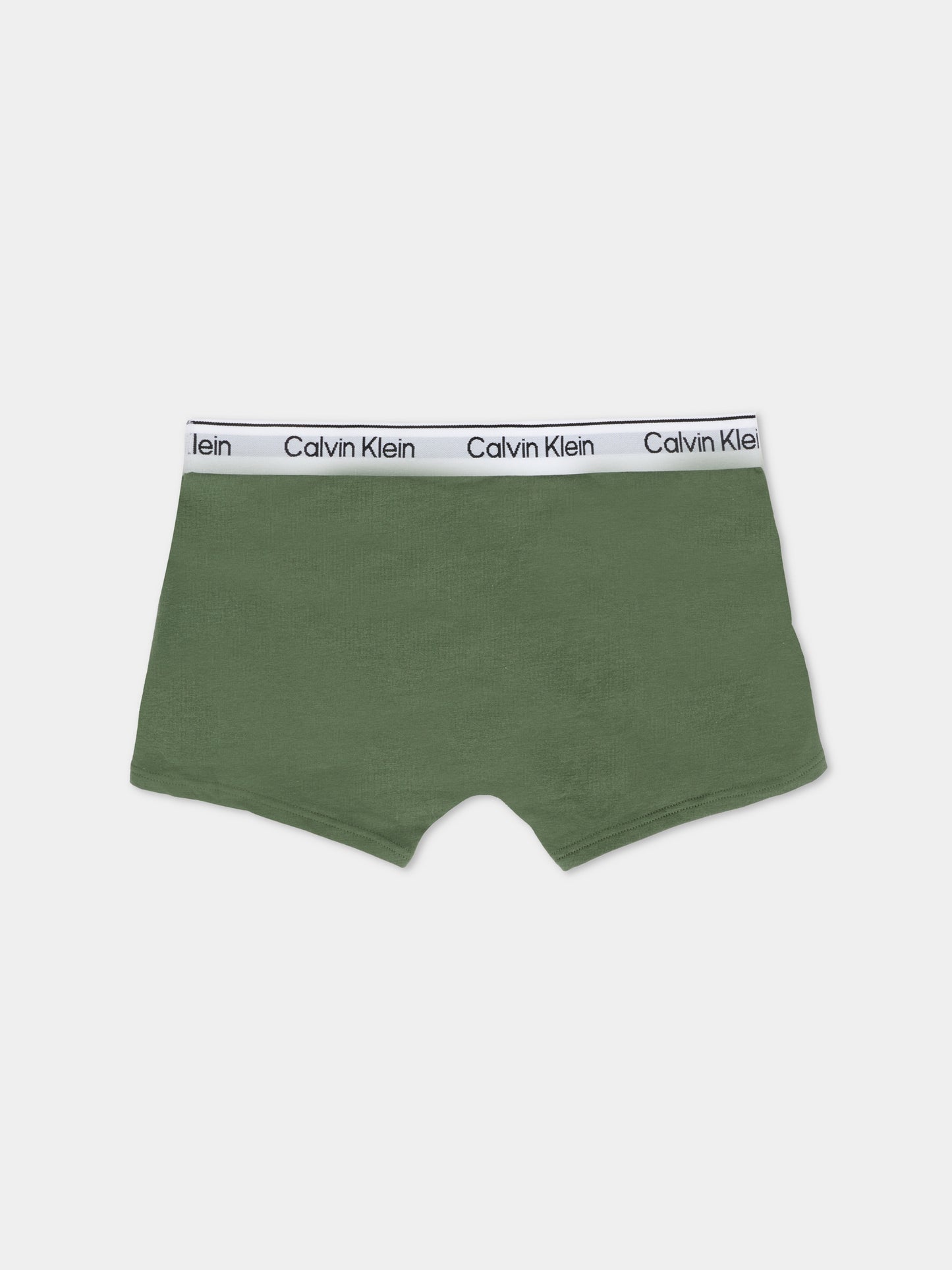 Set boxer bianco per bambino con logo,Calvin Klein Kids,25WCAB70B700506 0TV