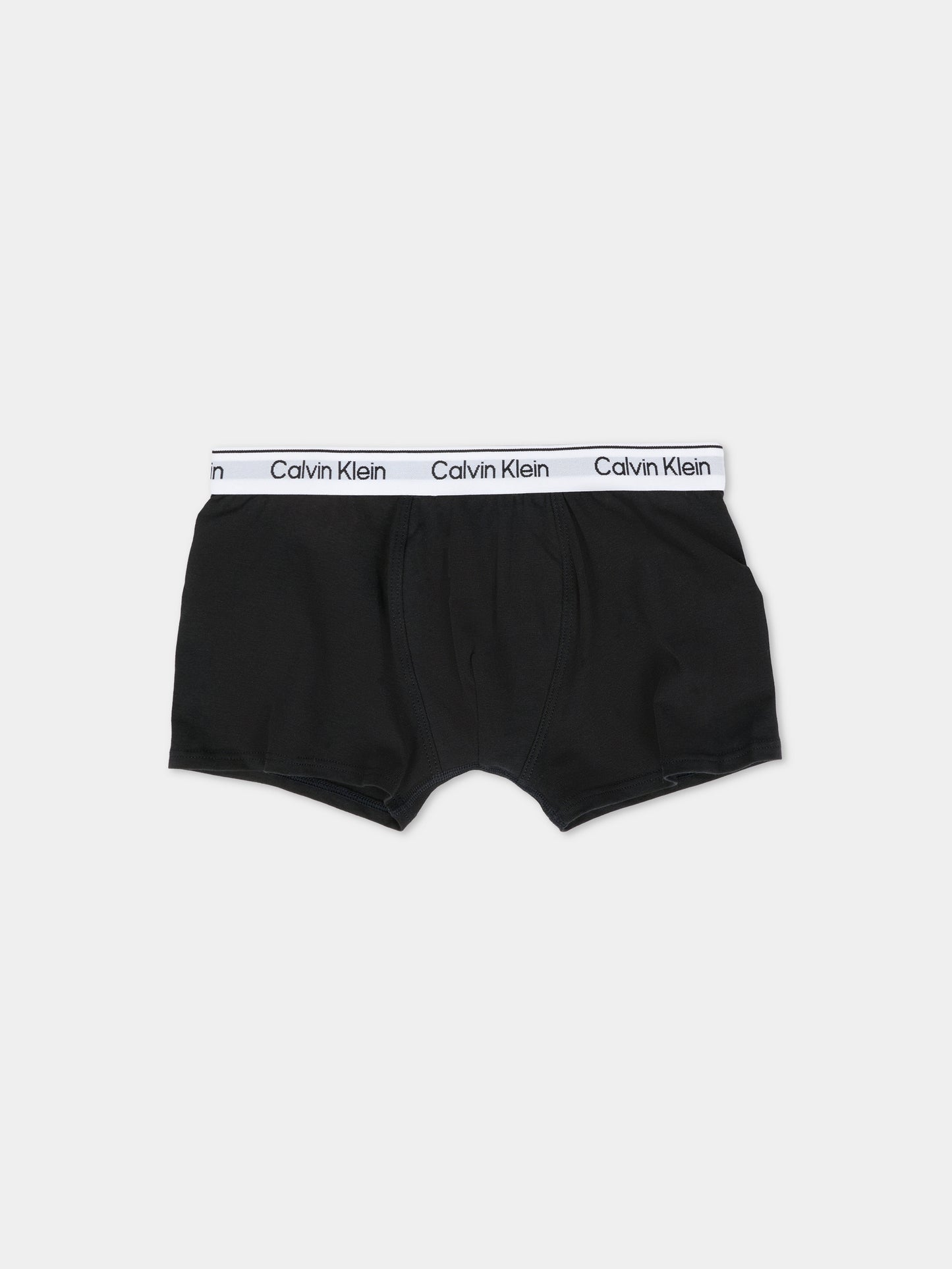Set boxer nero per bambino con logo,Calvin Klein Kids,25WCAB70B700506 0UA