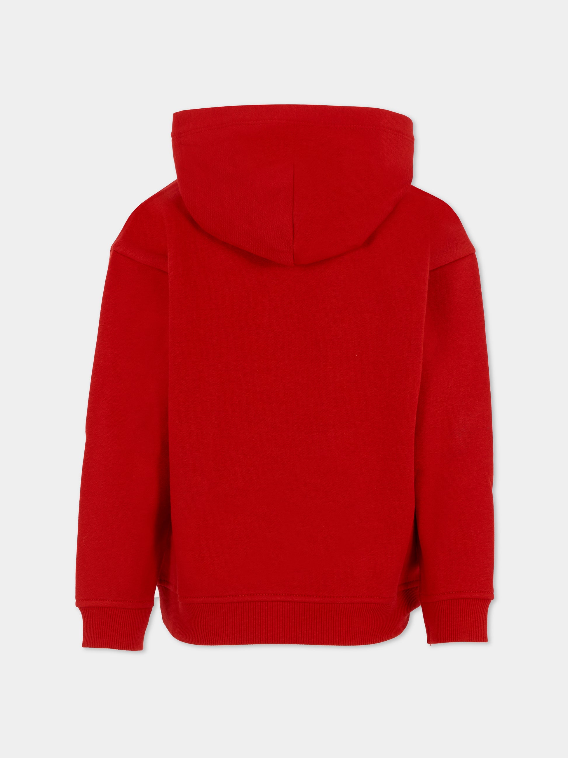 Felpa rossa per bambino con bandierina,Tommy Hilfiger Junior,25WTHKB0KB10112 XLD