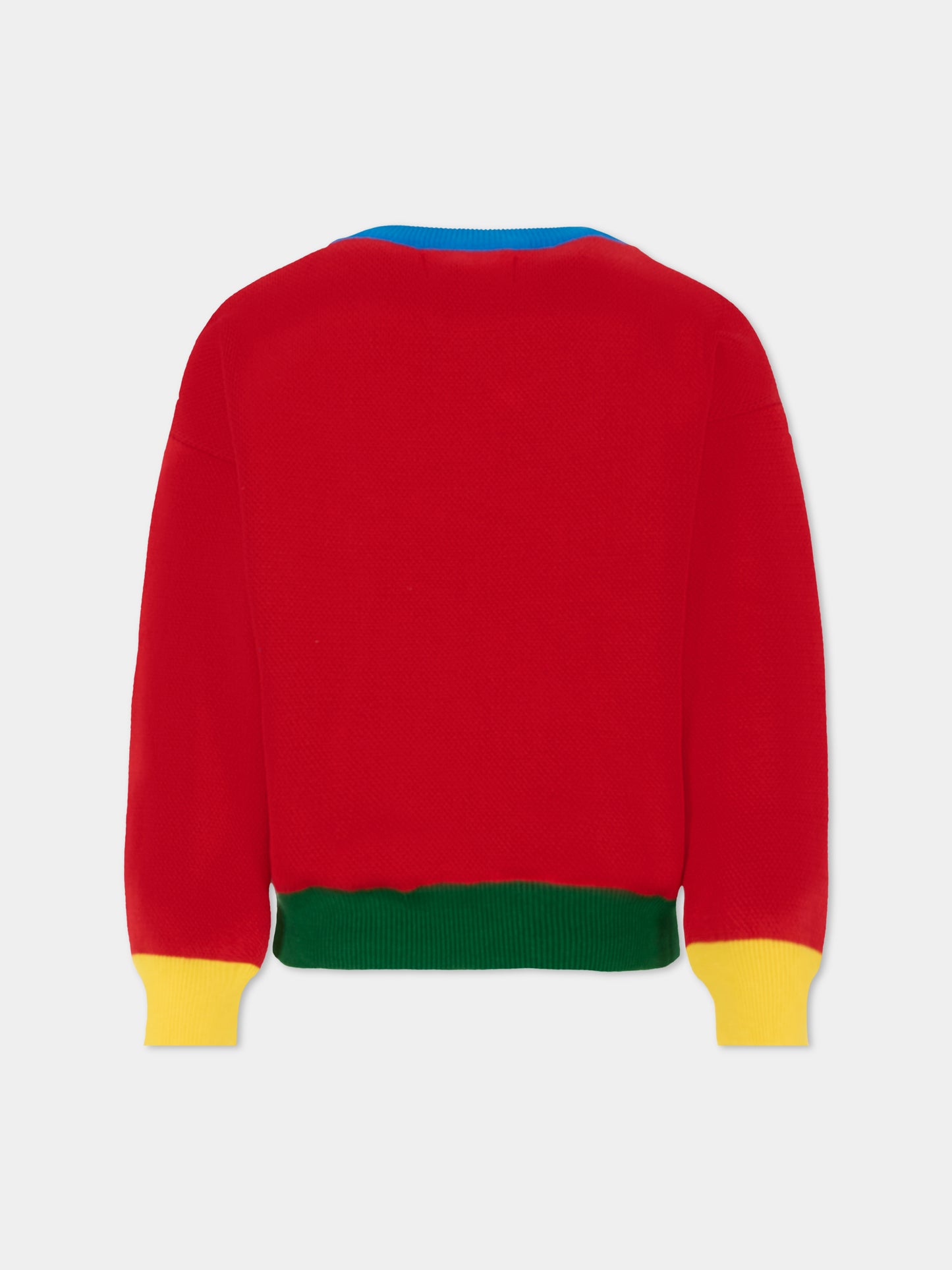 Maglione rosso per bambino con cane,Bobo Choses,B225AC111