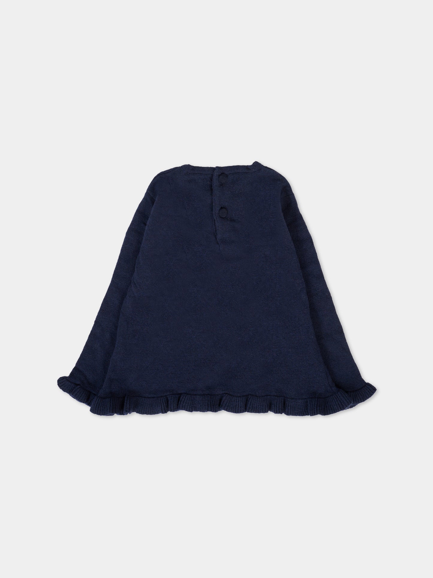 Maglione blu per neonata con cane,Patachou,PAP SWE4133269 360