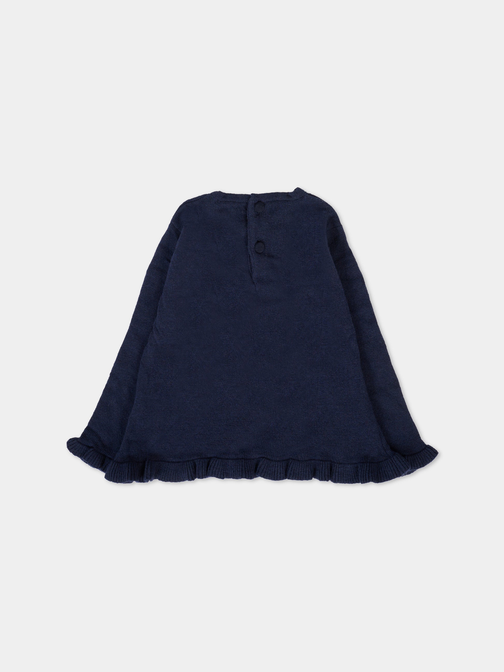 Maglione blu per neonata con cane,Patachou,PAP SWE4133269 360