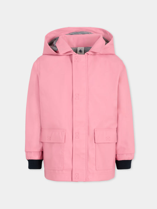 Impermeabile rosa per bambina,Petit Bateau,A0EEW 02