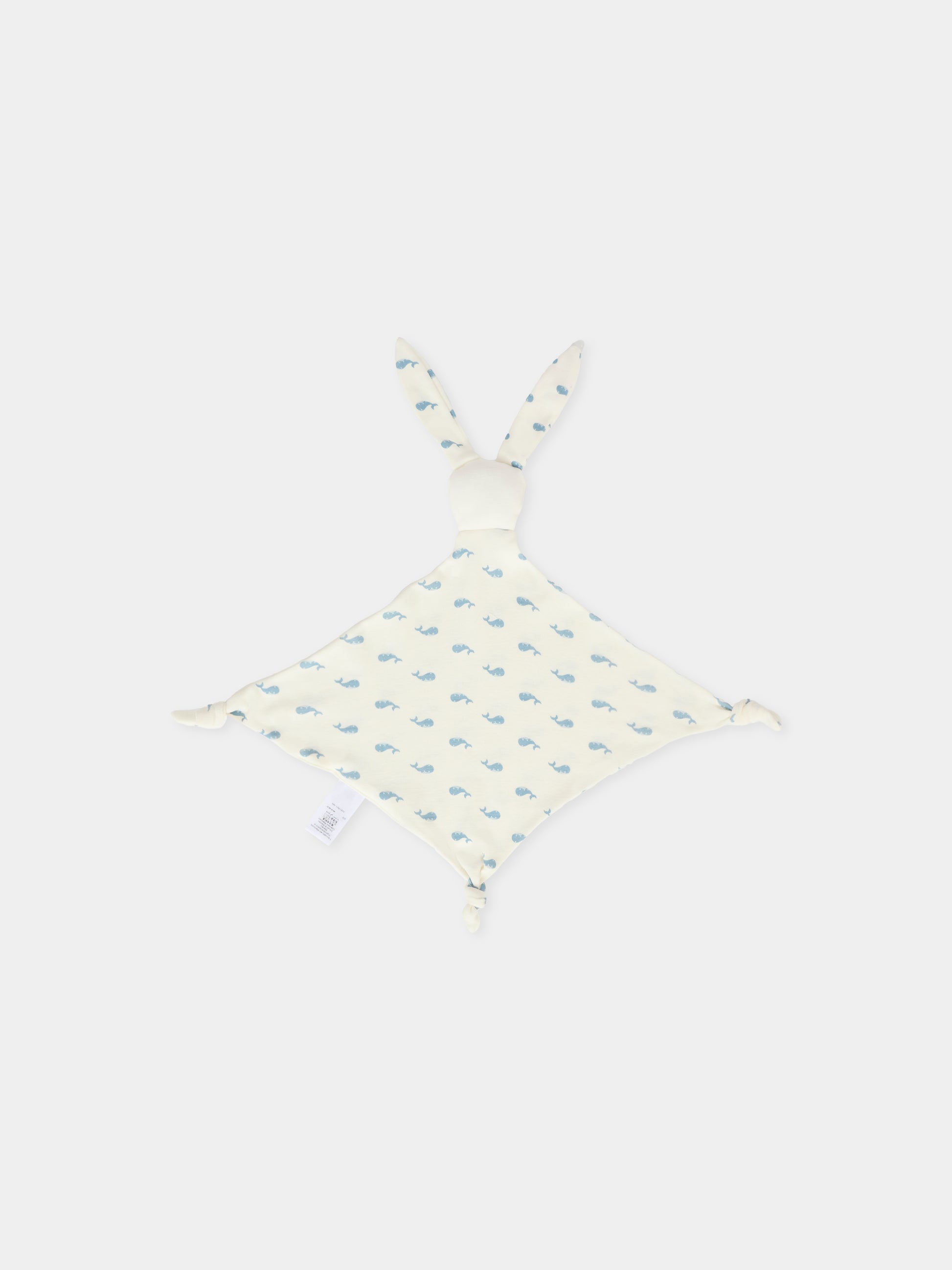 Doudou bianco per neonati con balene,Petit Bateau,A0E1R 01