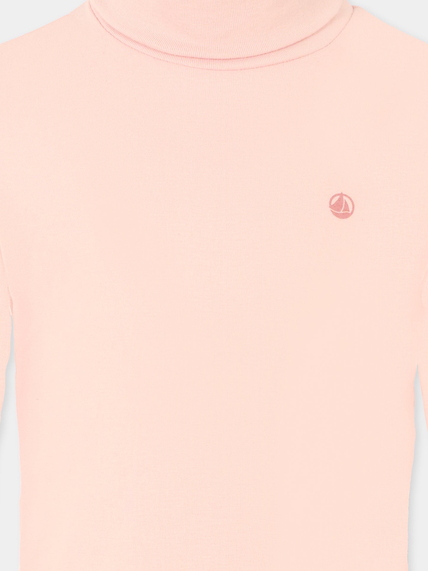 Dolcevita rosa per bambina con logo,Petit Bateau,A0EF5 65