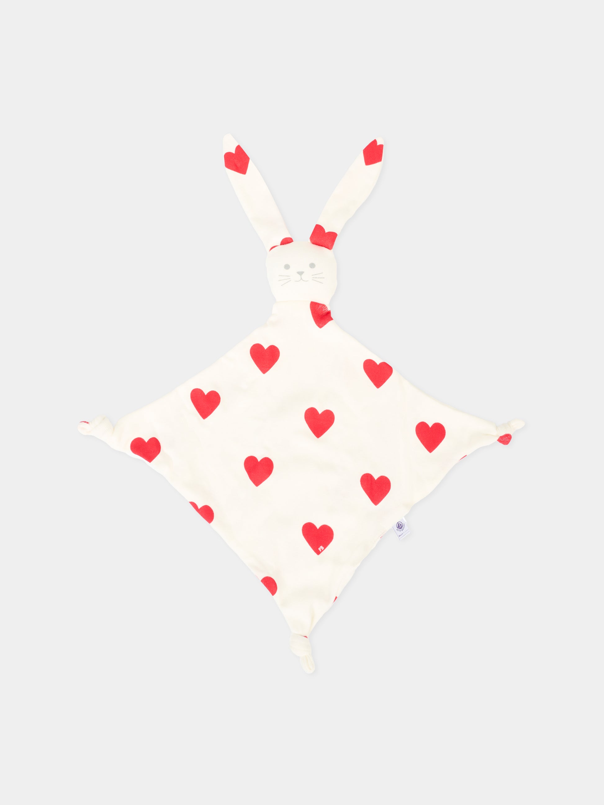 Set pigiama bianco per neonati con cuori,Petit Bateau,A0CJ8 00