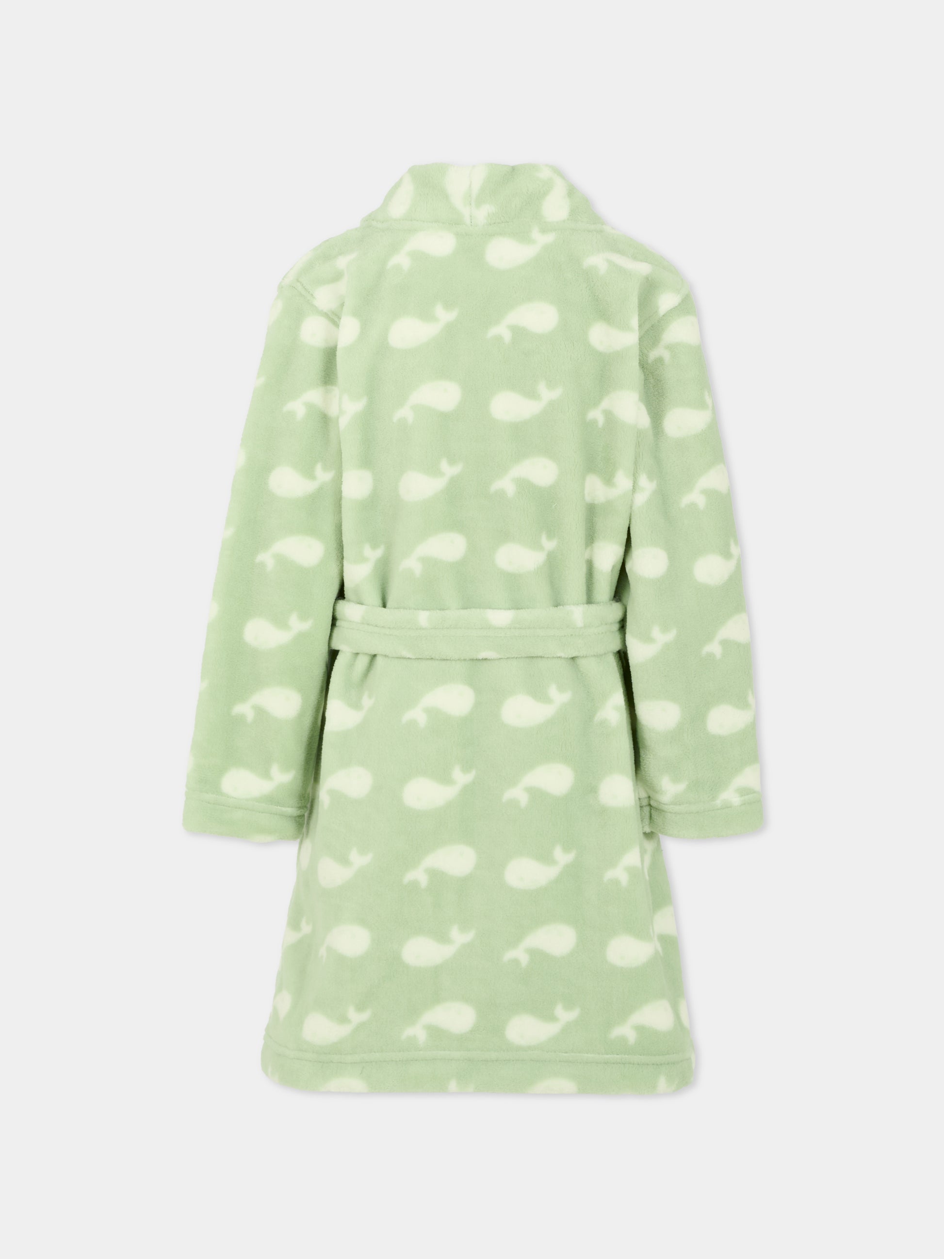 Vestaglia verde per bambini con balena,Petit Bateau,A0DS6 01