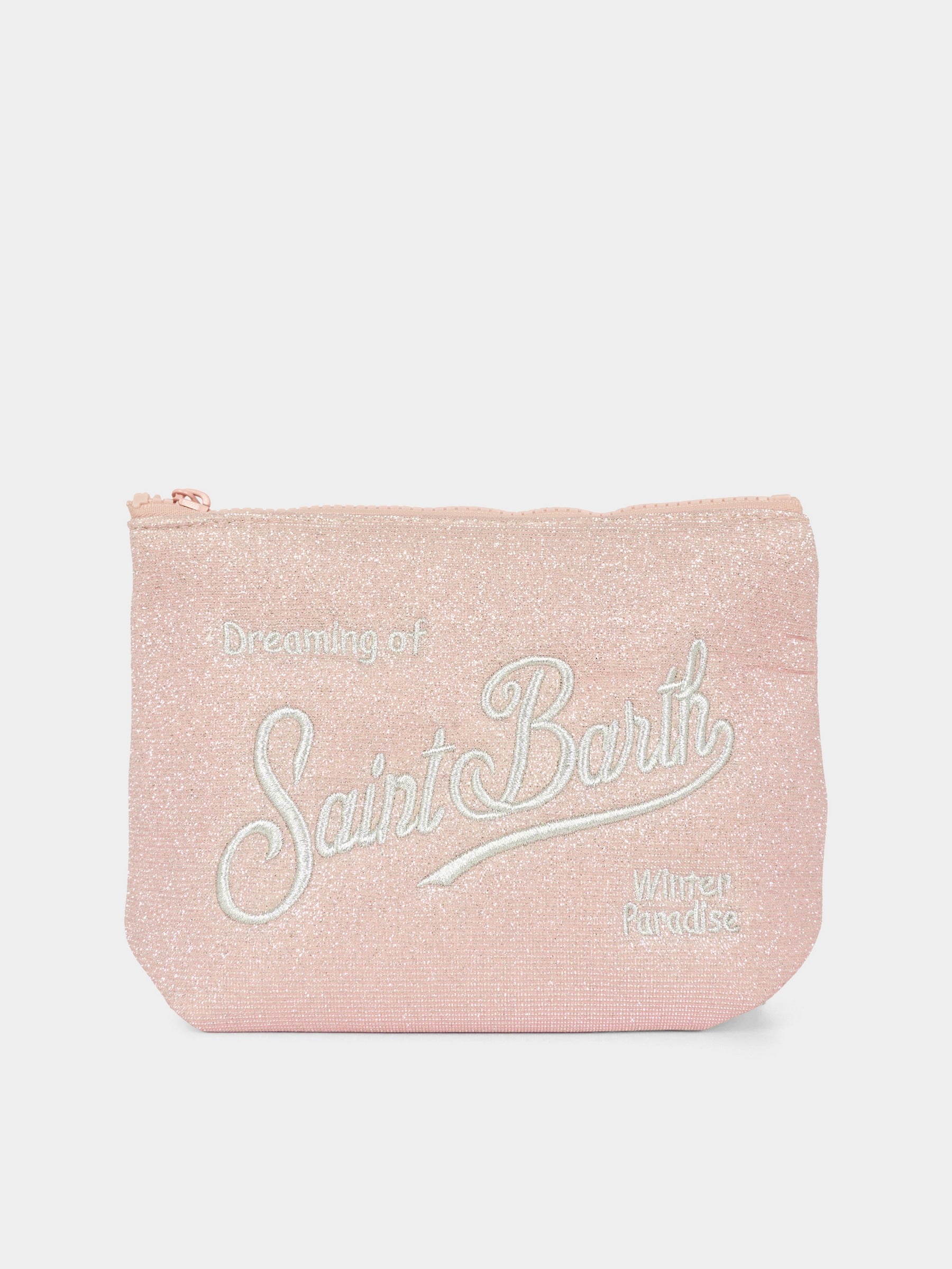 Pochette Aline rosa per bambina con logo e paillettes,Mc2 Saint Barth,ALI0026 - 00242I