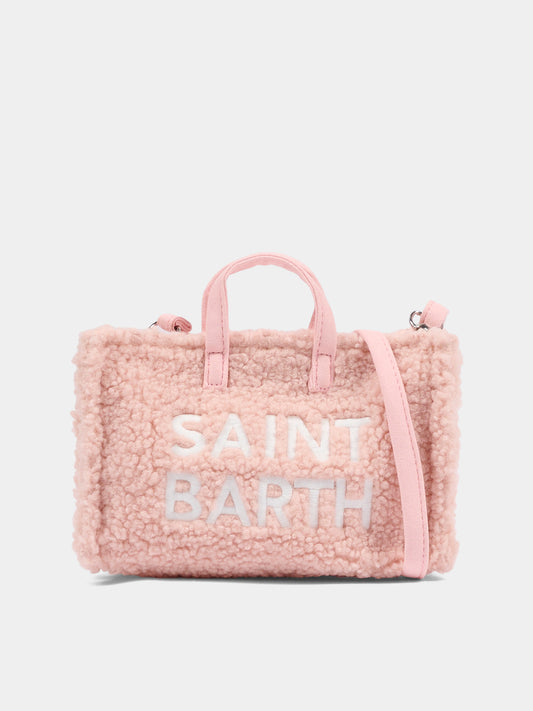 Borsa porta cellulare rosa per bambina con logo,Mc2 Saint Barth,PHONE004 - 01494I
