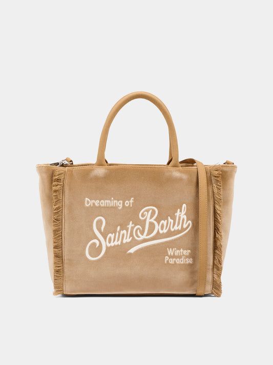 Borsa Colette beige per bambina con logo,Mc2 Saint Barth,COL0038 - 00296I