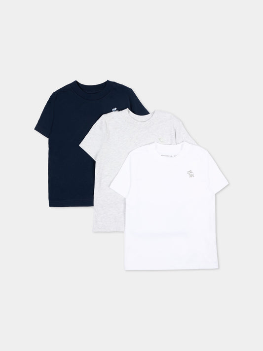 Set T-shirt blu multicolor per bambino,Abercrombie & Fitch,AF93AK22 93AK22 U3K