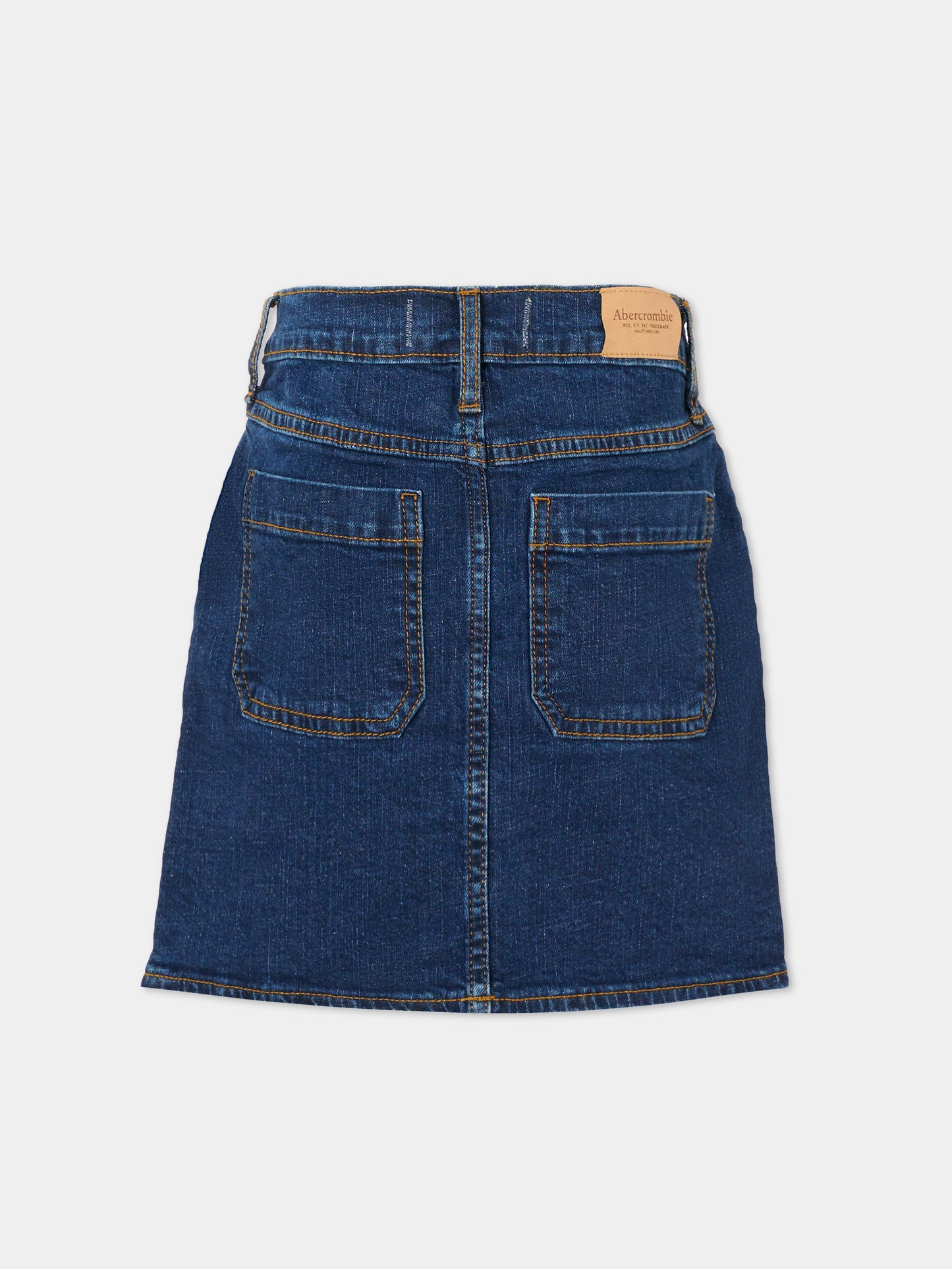 Gonna denim per bambina con logo,Abercrombie & Fitch,AF43AG18 43AG18 DD7