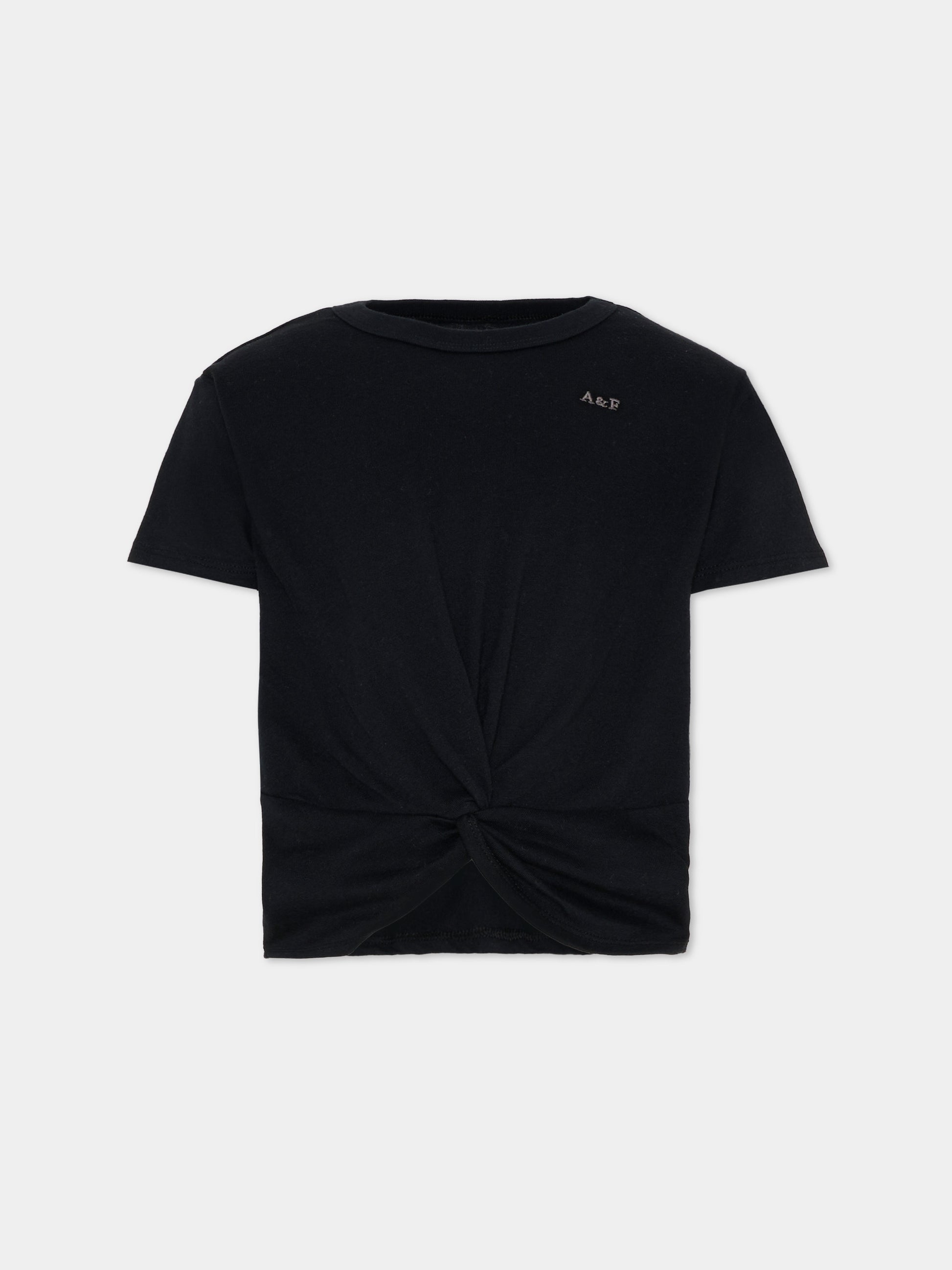 Set T-shirt multicolor per bambina con nodo,Abercrombie & Fitch,43AK20 GH3