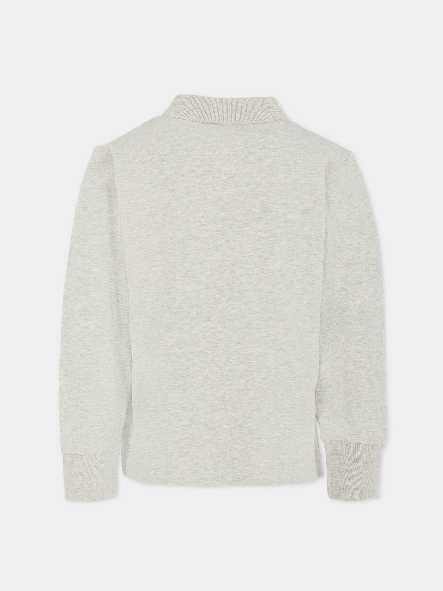 Polo grigia per bambino con logo,Diesel,J02467-KYAR1-K963