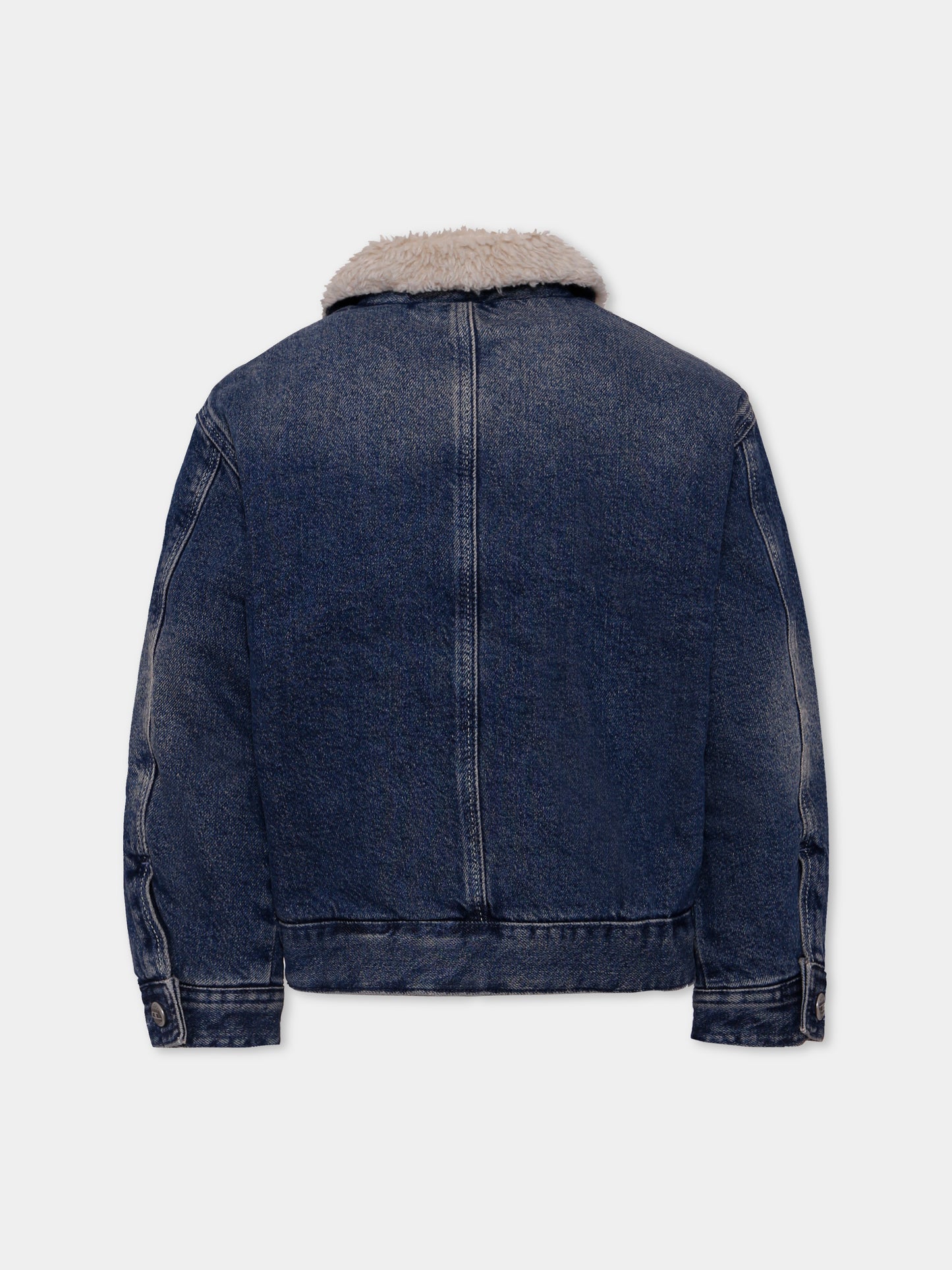 Giubbotto di jeans denim per bambino con logo,Diesel,J02506-KXBQC-K01