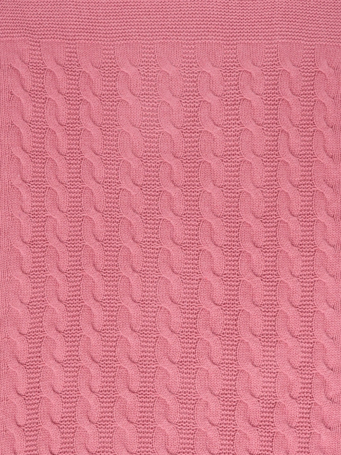 Coperta rosa per neonata con trecce,J.o. Milano,568A2 ROSA ANTICO