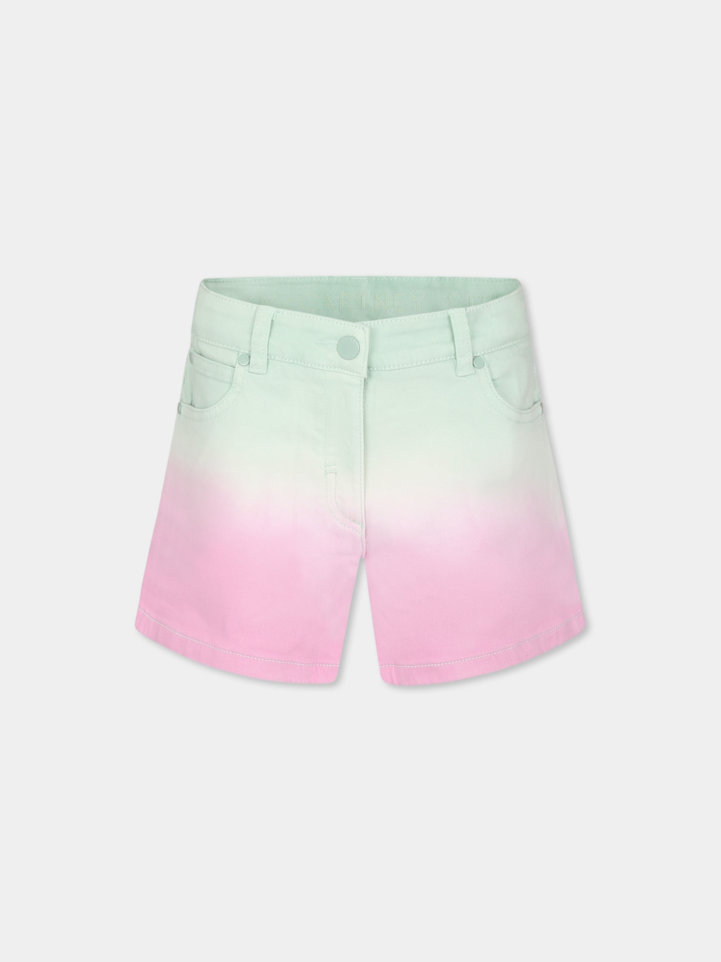 Shorts multicolor per bambina con logo,Stella Mccartney Kids,TU6E29 Z0156 999