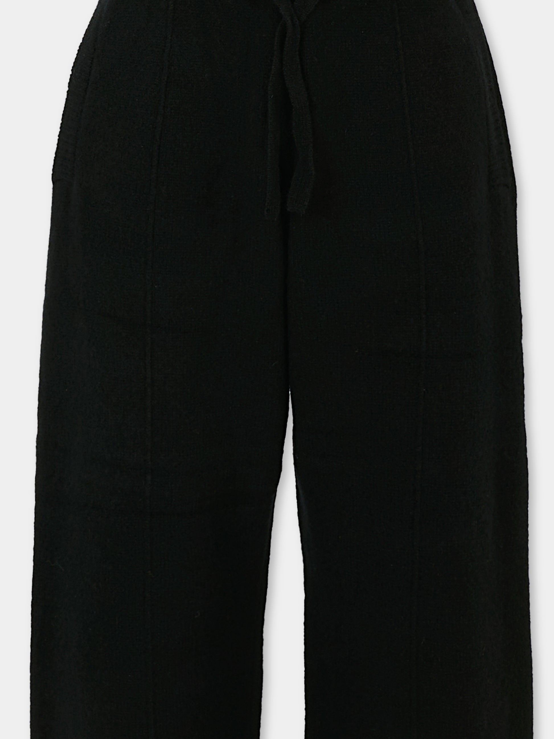 Pantaloni neri per bambini con logo,Laneus,F5LKJUKT079 110