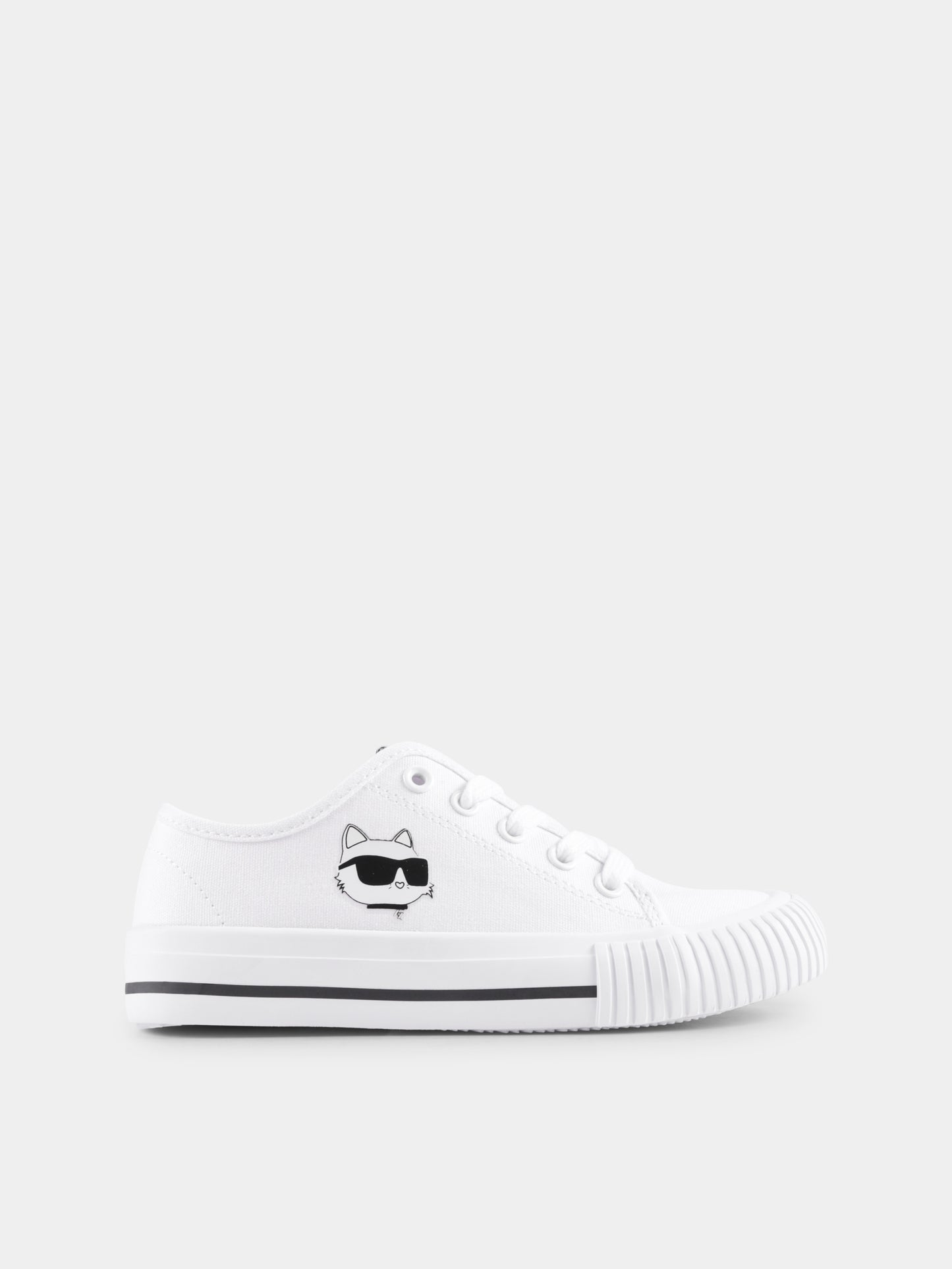 White sneakers for kids with Karl Lagerfeld