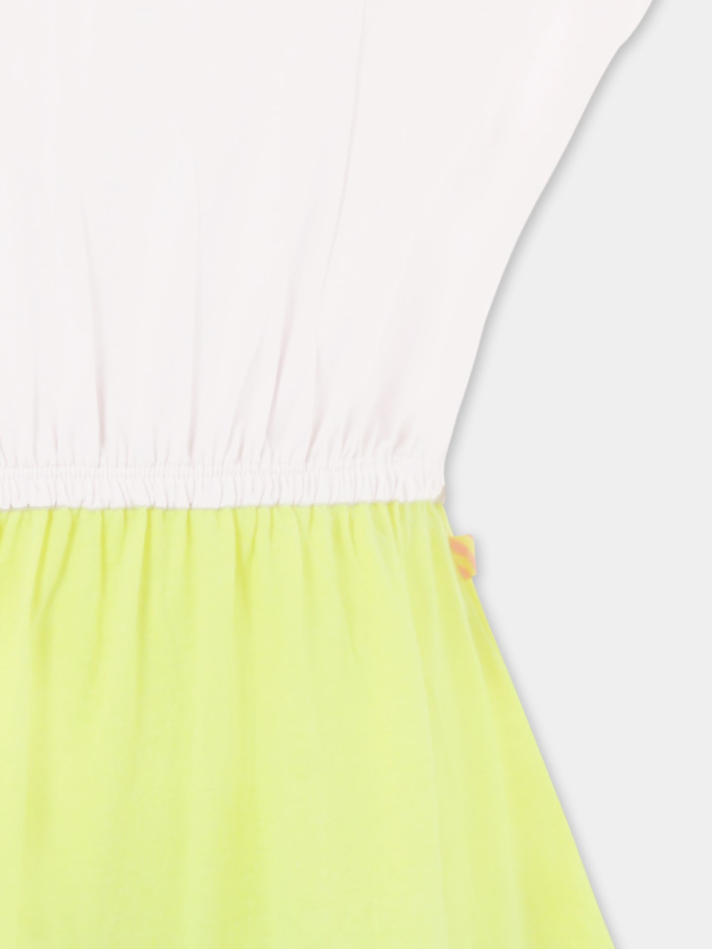 Multicolor dress for girl with logo