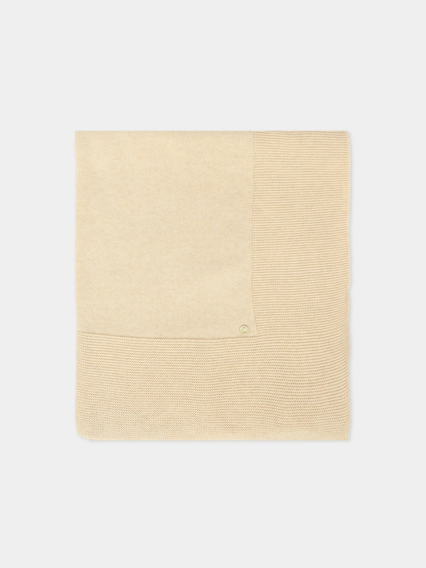 Coperta beige per neonati con logo,Paz Rodríguez,031 32184 73 H94