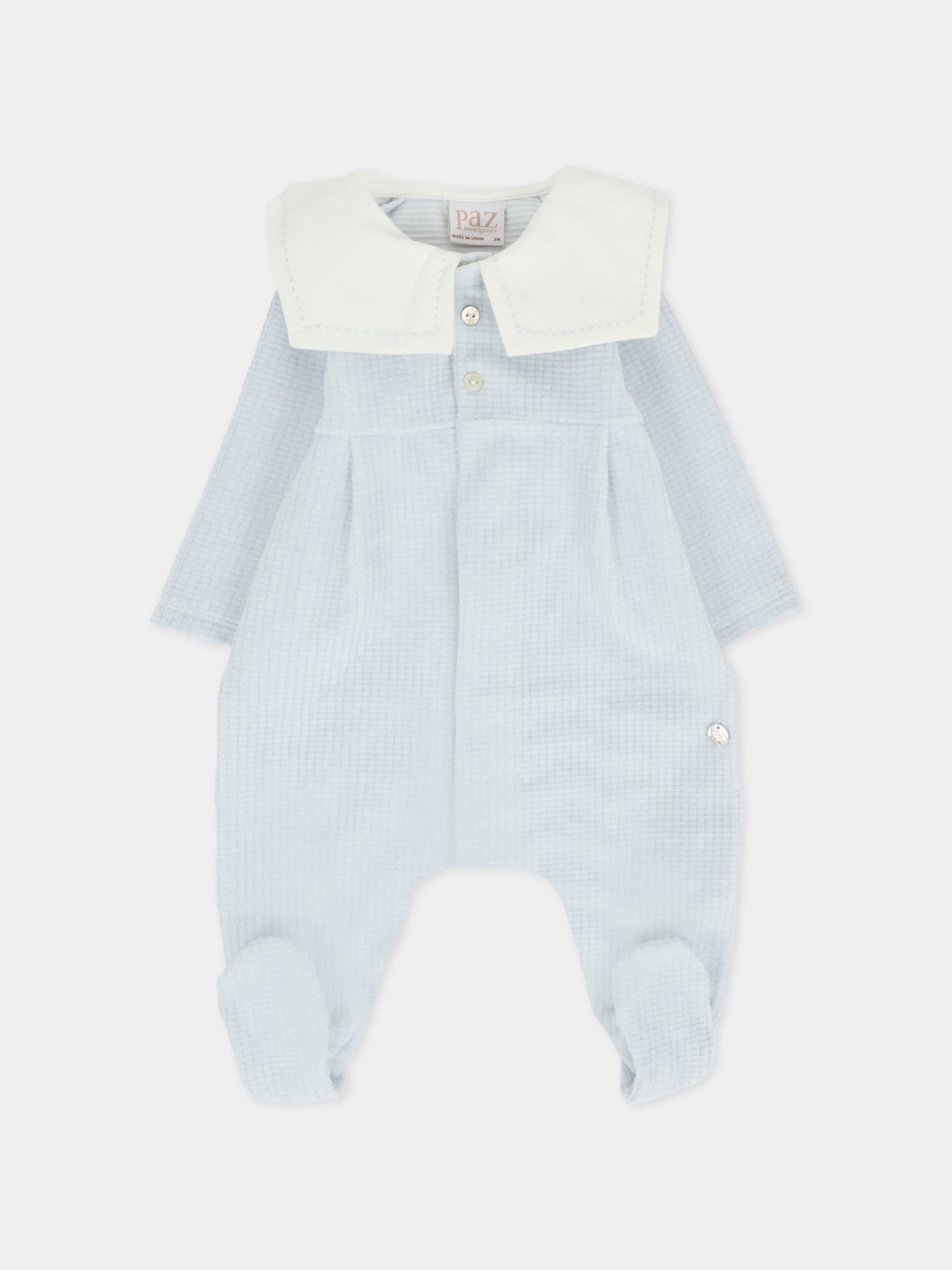 Tutina celeste per neonato con logo,Paz Rodríguez,005 193155 86 T20240