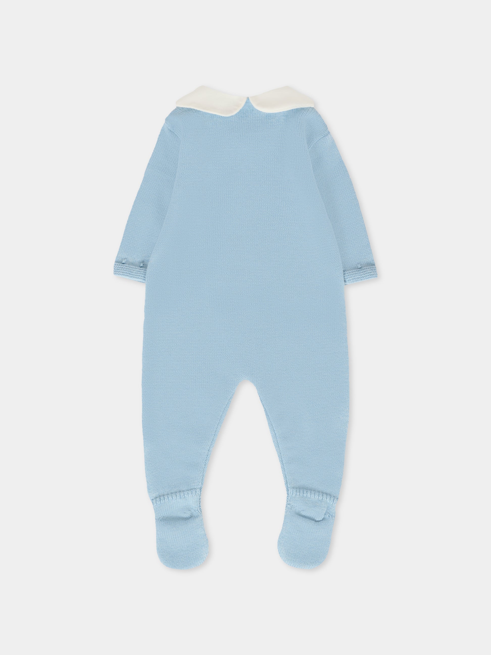 Tutina celeste per neonato con logo,Paz Rodríguez,005 123053 25 H94