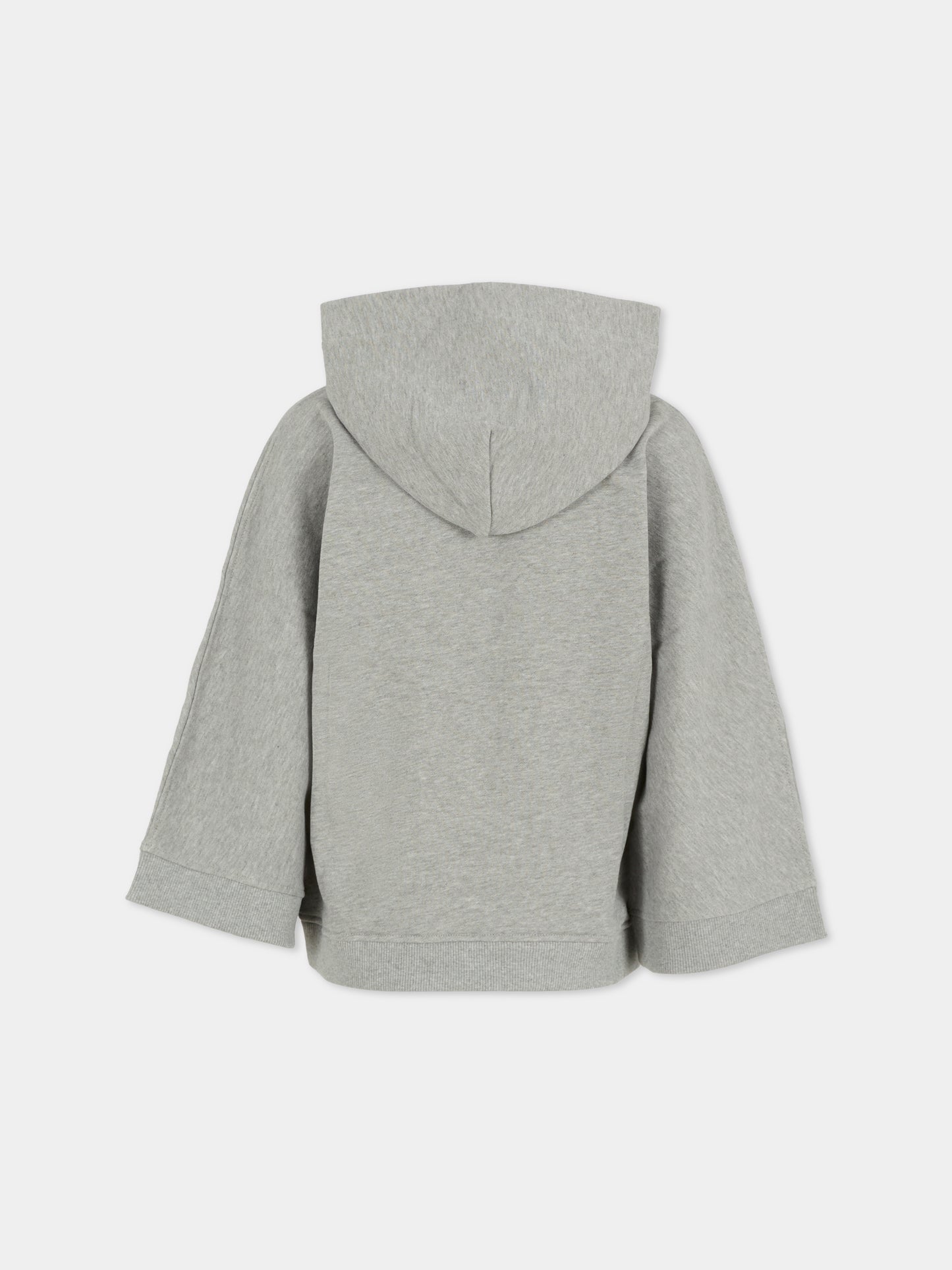 Felpa grigia per bambini con pianeta Terra,Moschino Kids,HDF06M LCA77 60901