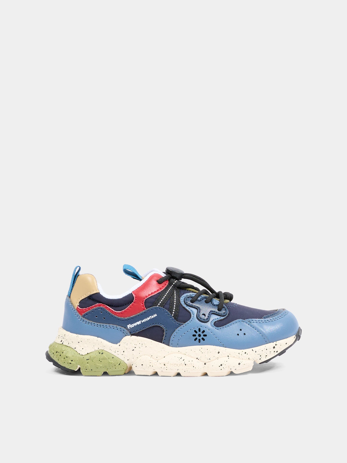 Sneakers Yamano multicolor per bambino con dettaglio blu,Flower Mountain,0012015497 21 1C26