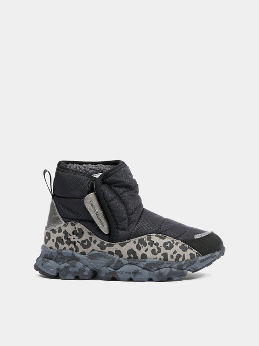 Stivaletti Taro neri  per bambini,Flower Mountain,0012017902 09 1B05