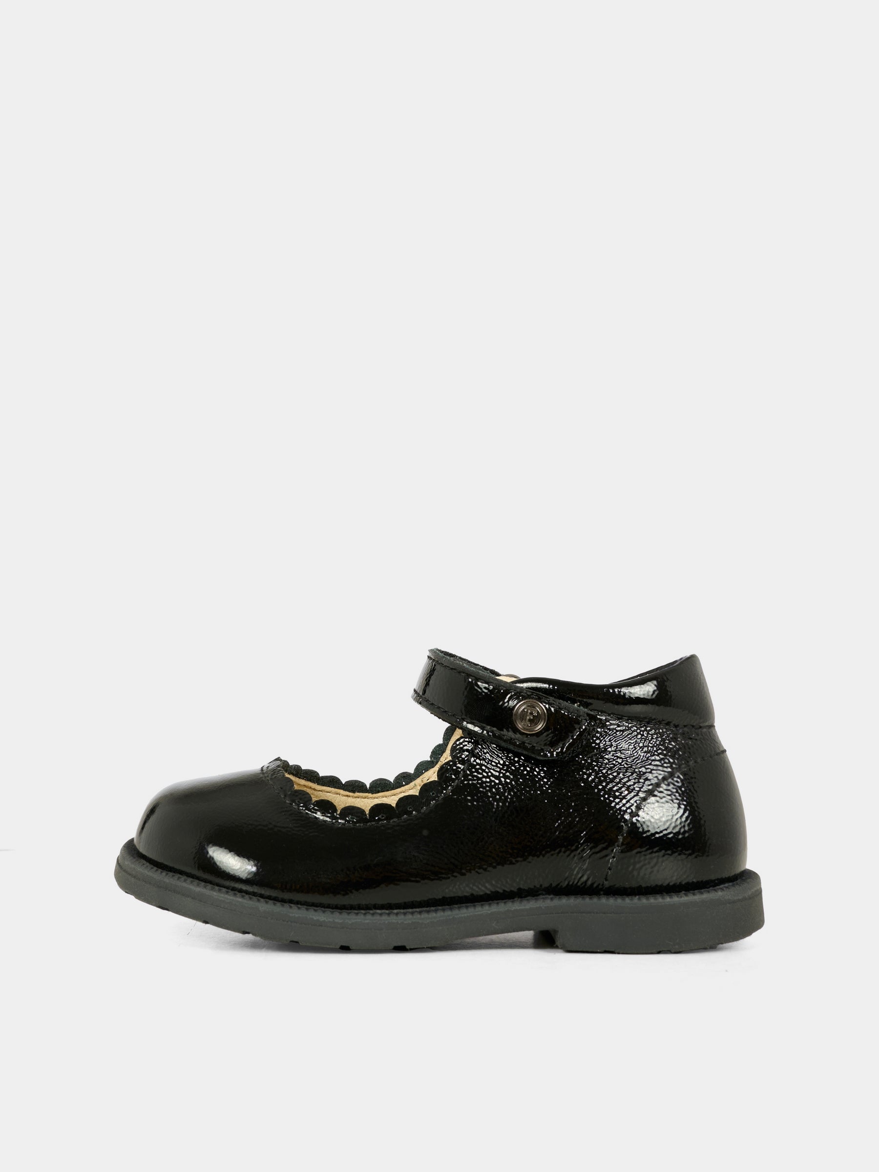 Ballerine nere per bambina con logo,Falcotto,0012019578 02 0A01