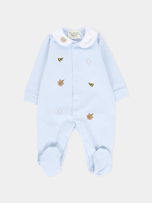 Tutina celeste per neonato con api,Nanán,I25002A